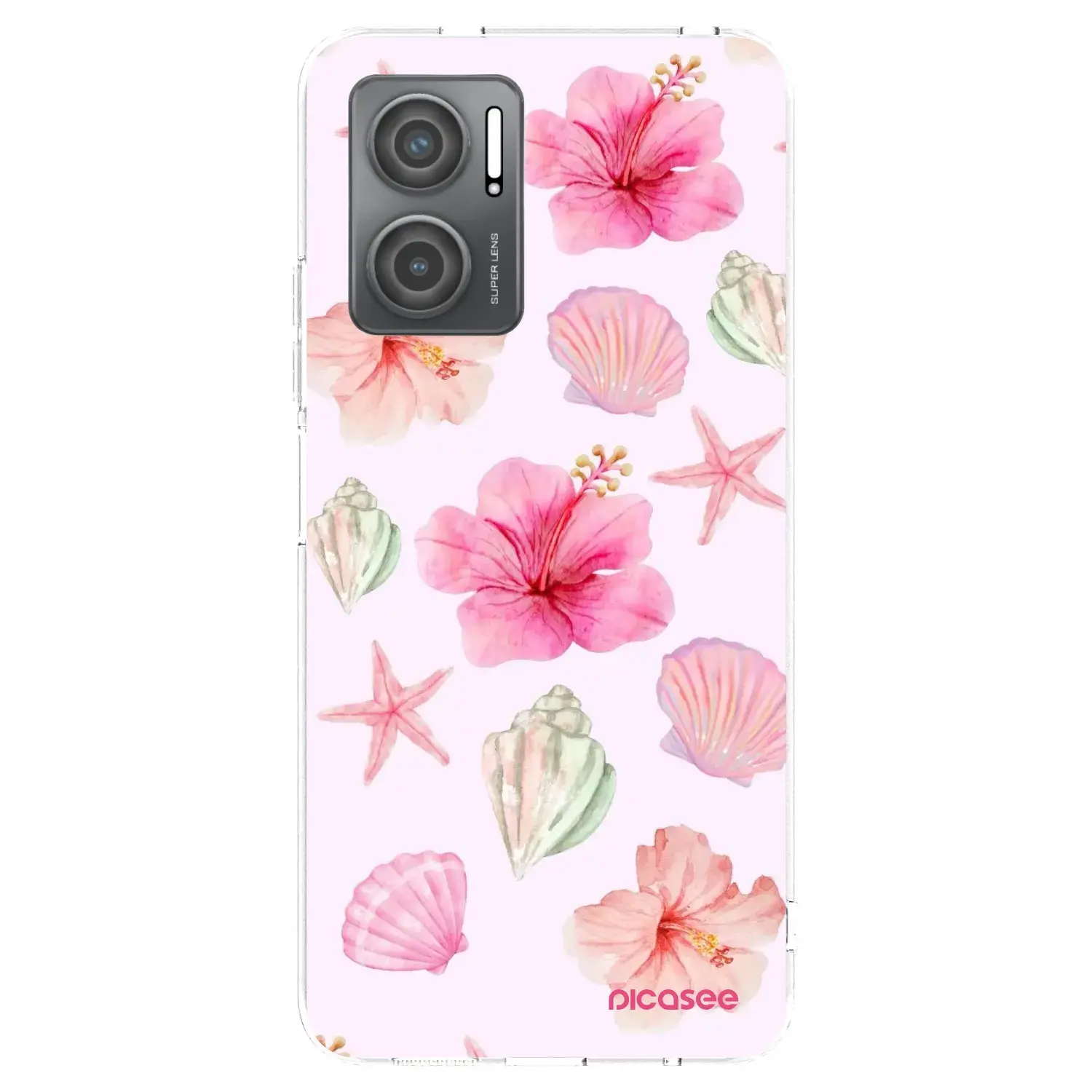 Silikonový průhledný obal pro Xiaomi Redmi 10 5G - Blush Lagoon