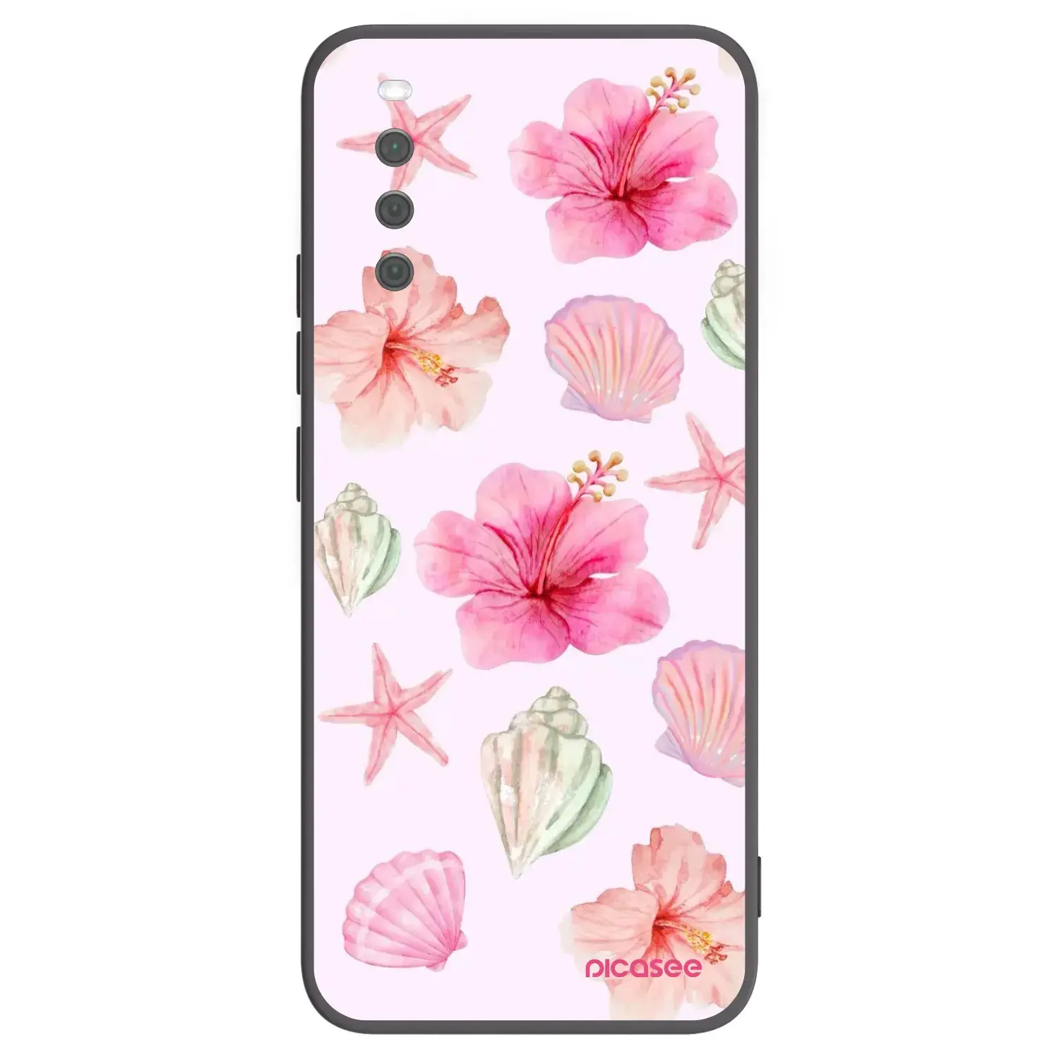 Silikonový černý obal pro Sony Xperia 10 III - Blush Lagoon