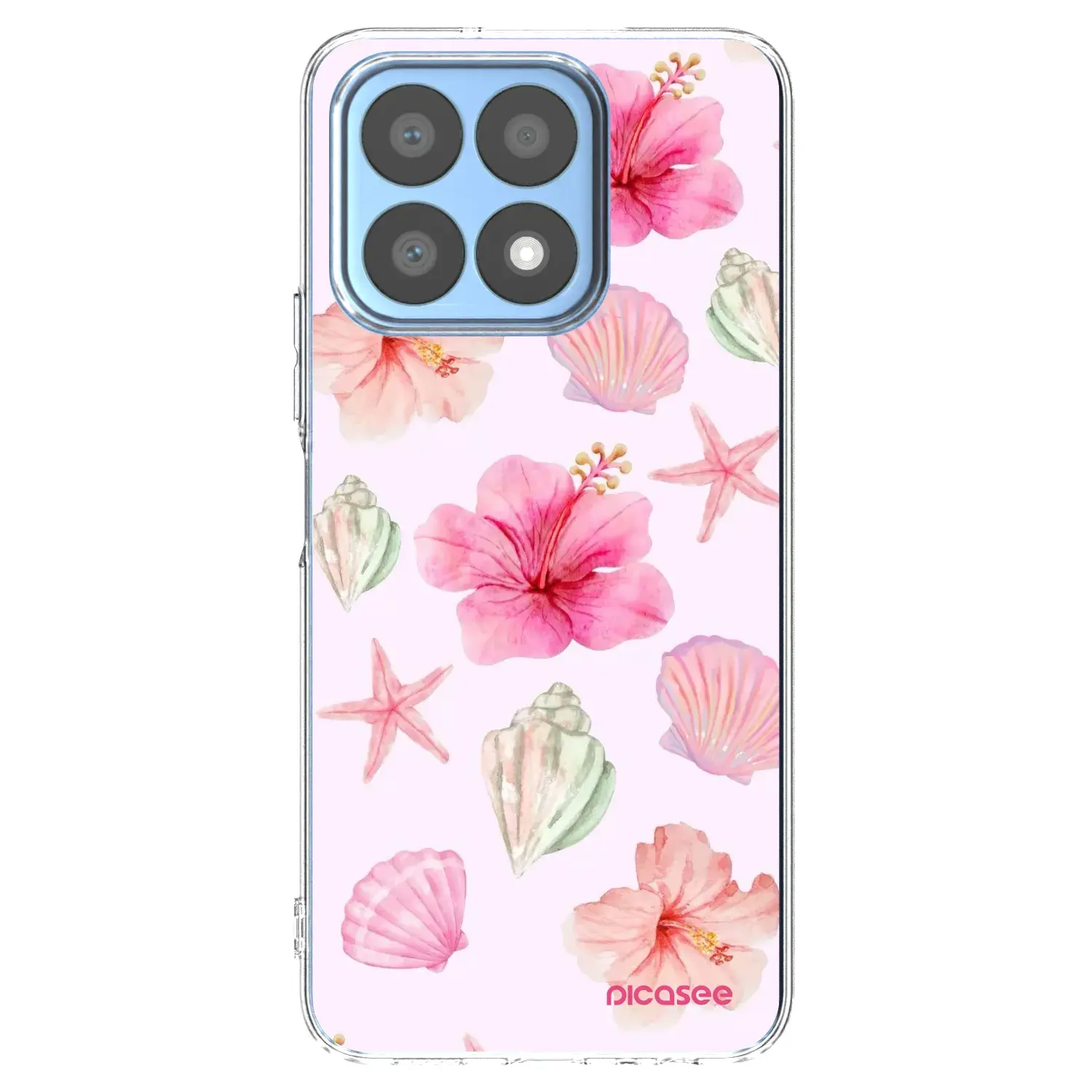 Silikonový průhledný obal pro Honor X8a - Blush Lagoon