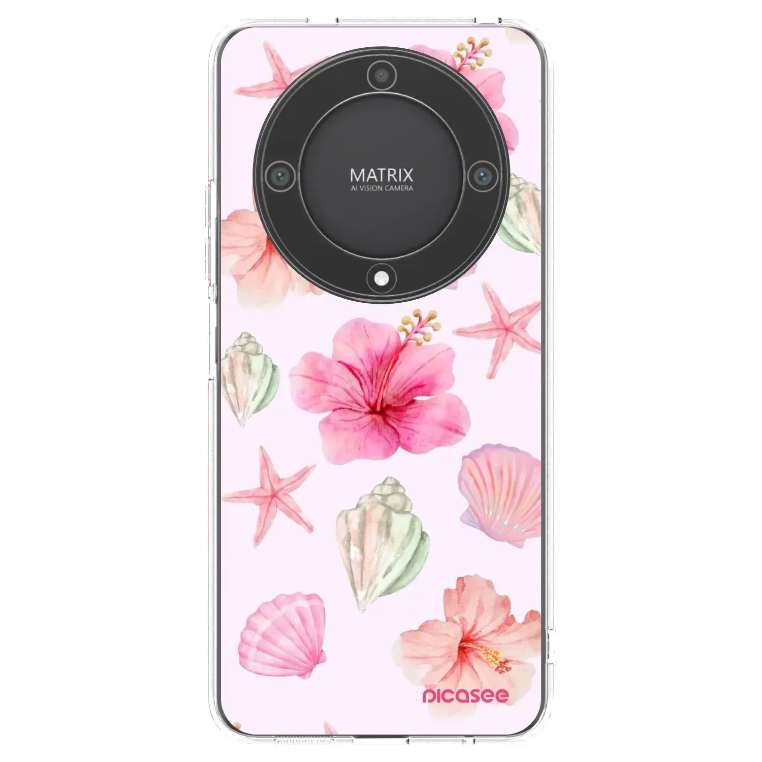 Silikonový průhledný obal pro Honor Magic5 Lite 5G - Blush Lagoon