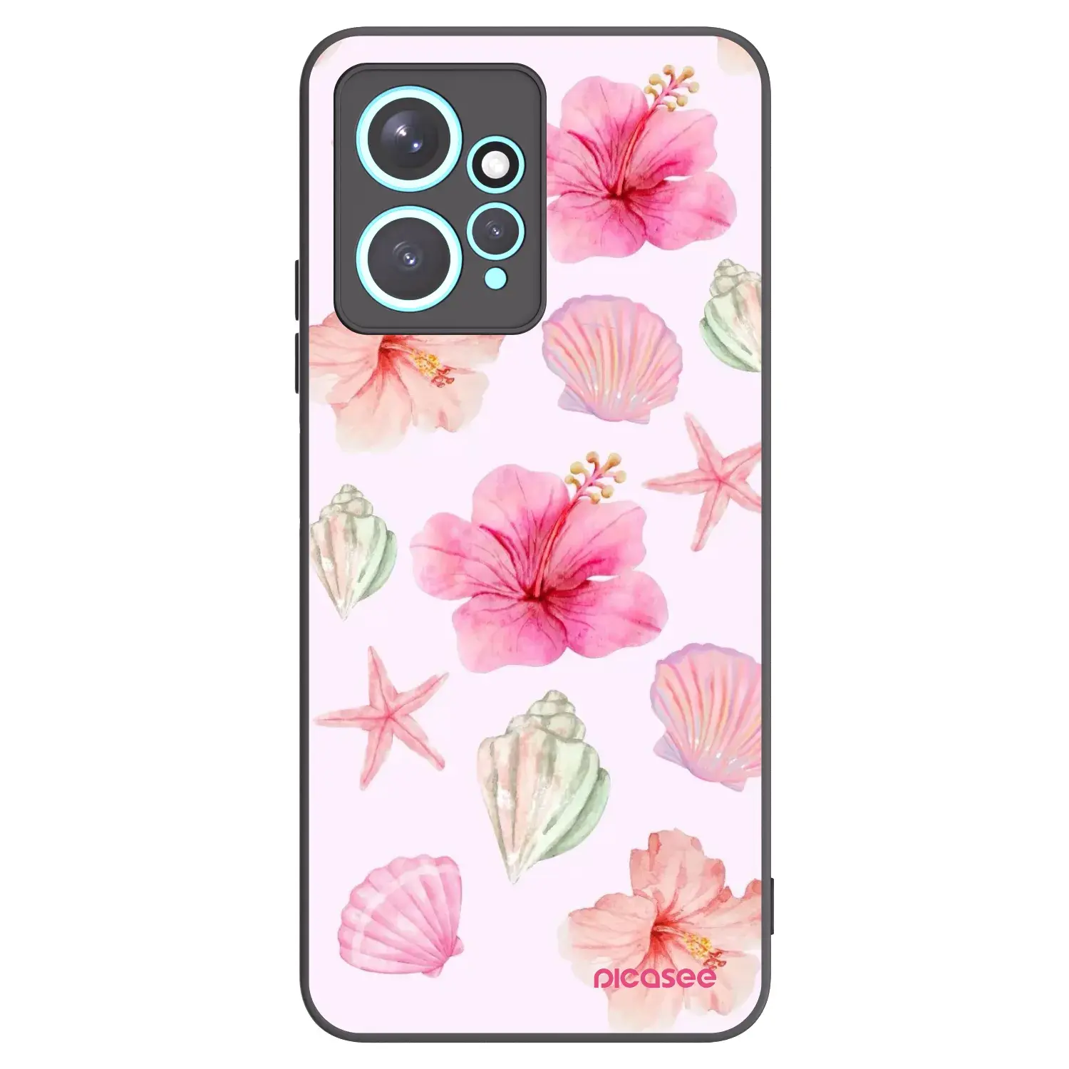 Silikonový černý obal pro Xiaomi Redmi Note 12 4G - Blush Lagoon
