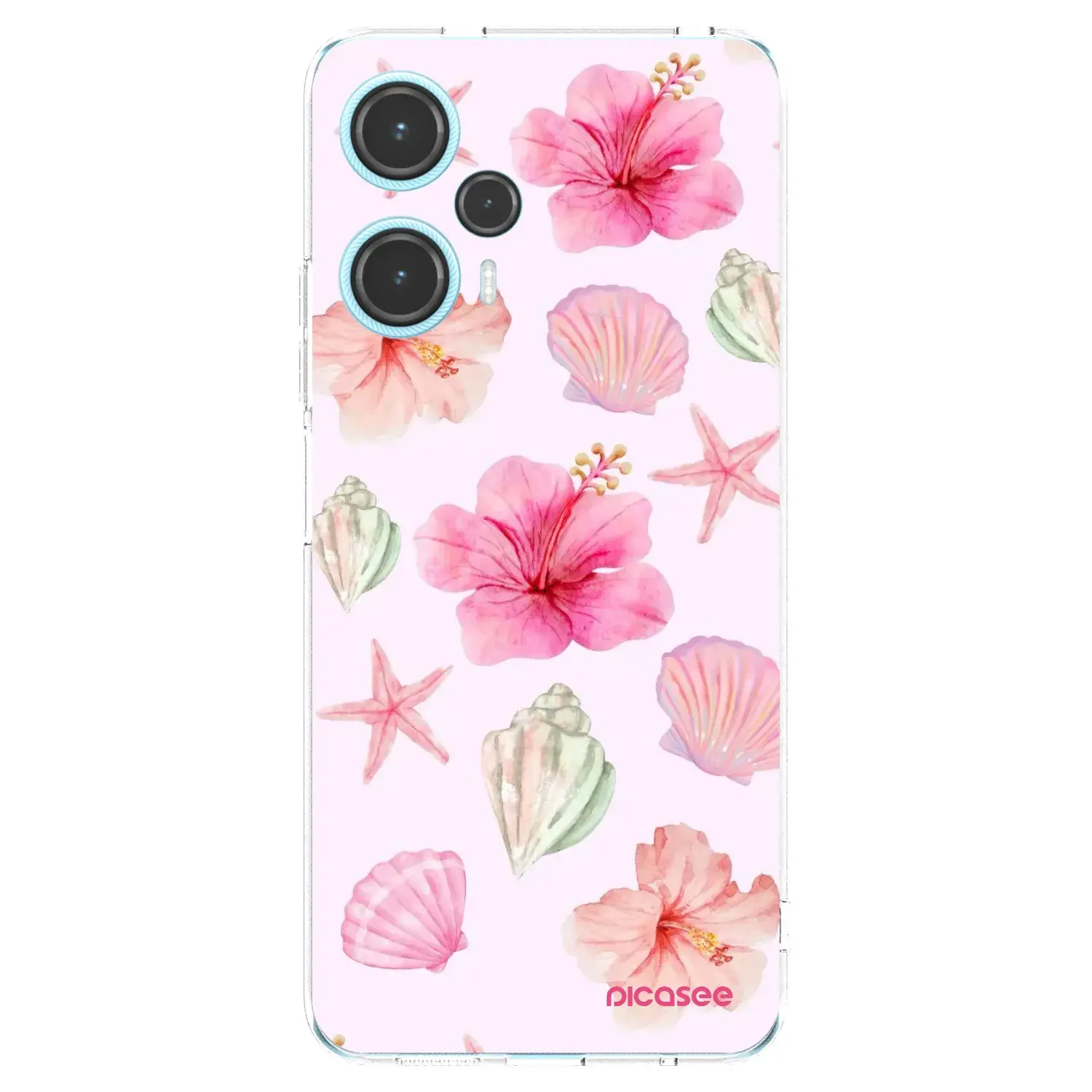 Silikonový průhledný obal pro Xiaomi Poco F5 - Blush Lagoon