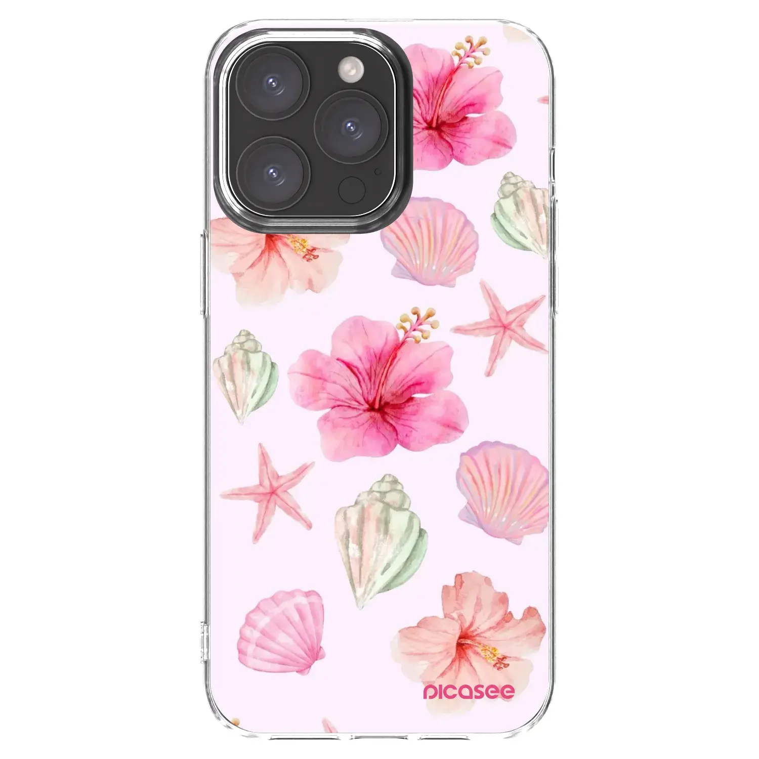 Silikonový průhledný obal pro Apple iPhone 15 Pro Max - Blush Lagoon