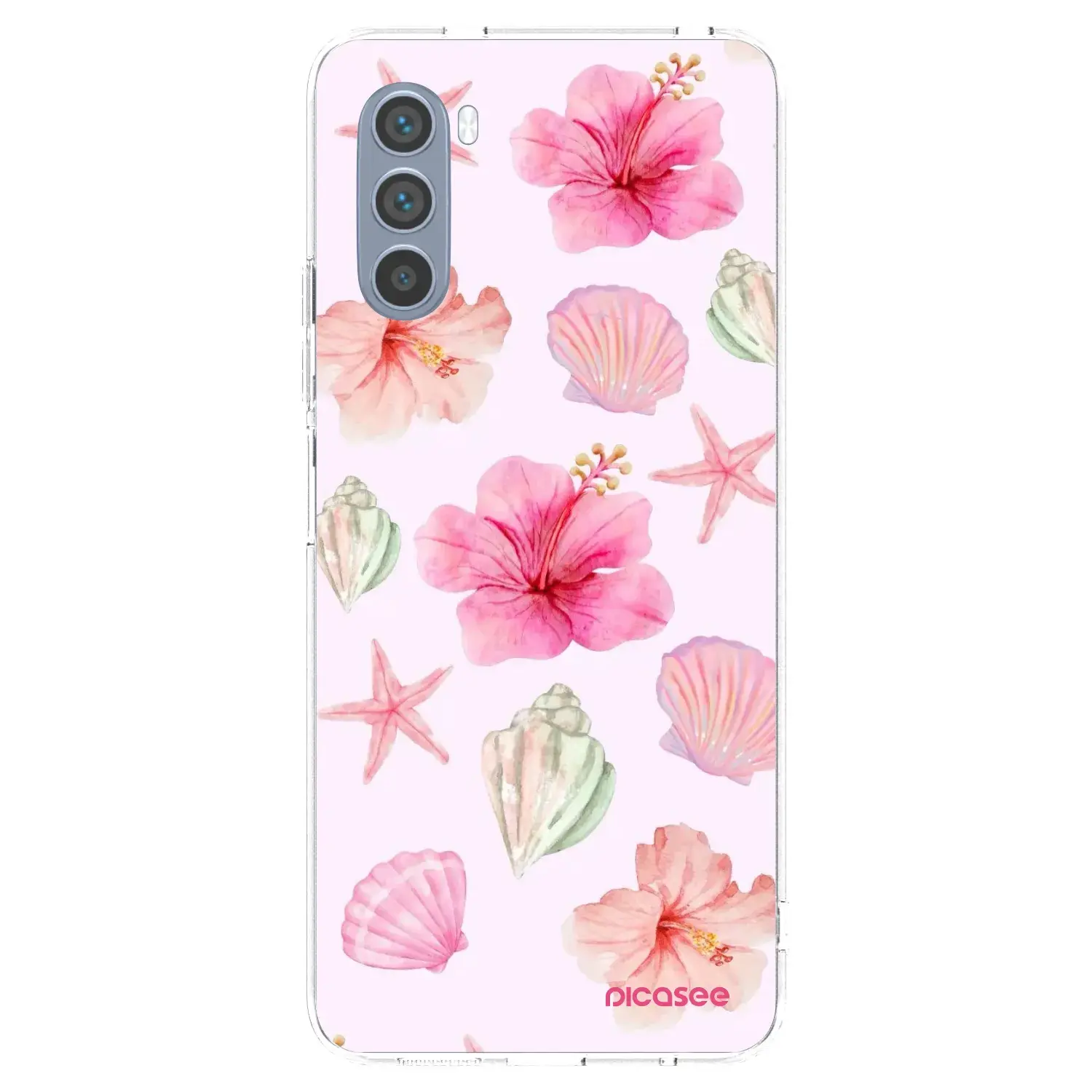 Silikonový průhledný obal pro Motorola Moto G62 - Blush Lagoon