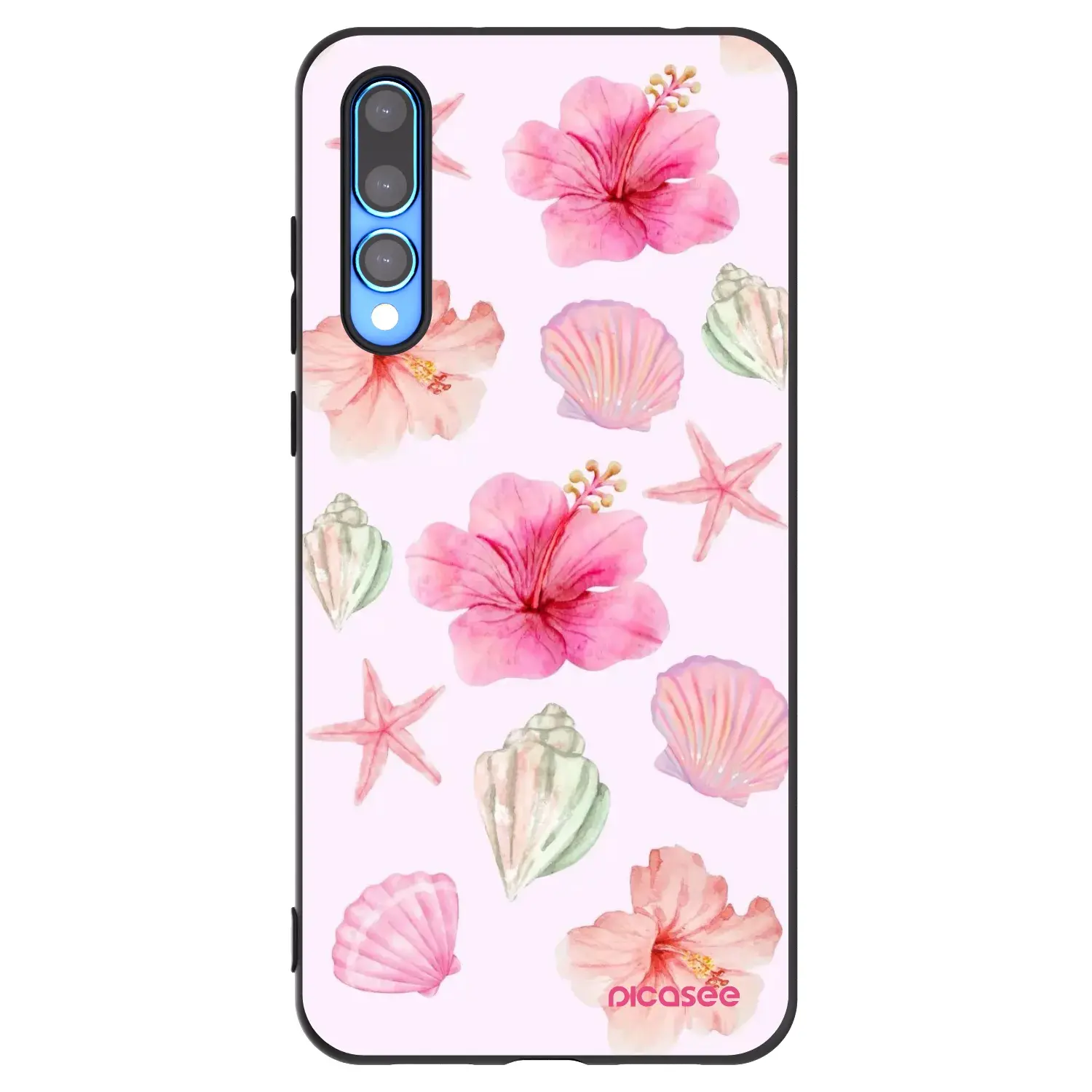 Silikonový černý obal pro Huawei P20 Pro - Blush Lagoon