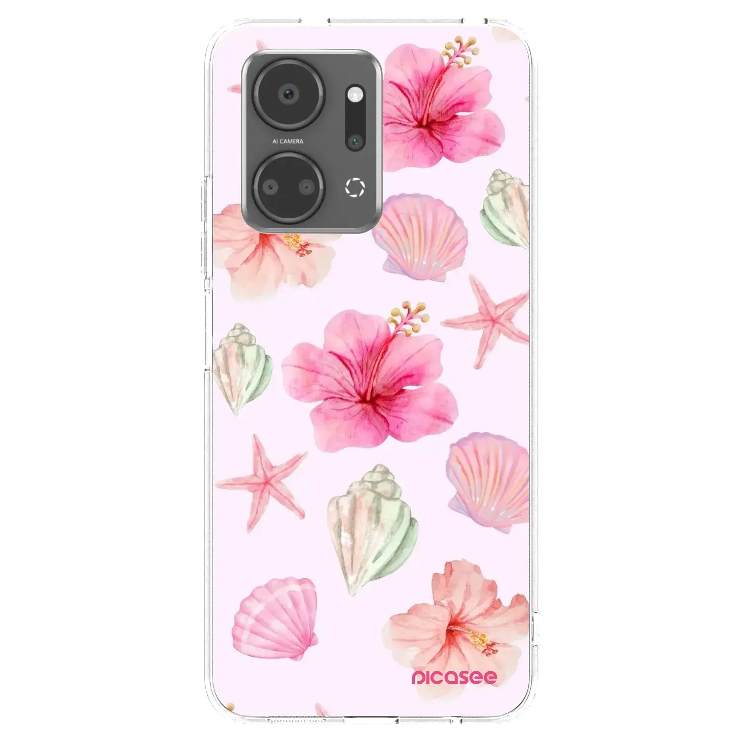 Silikonový průhledný obal pro Honor X7a - Blush Lagoon
