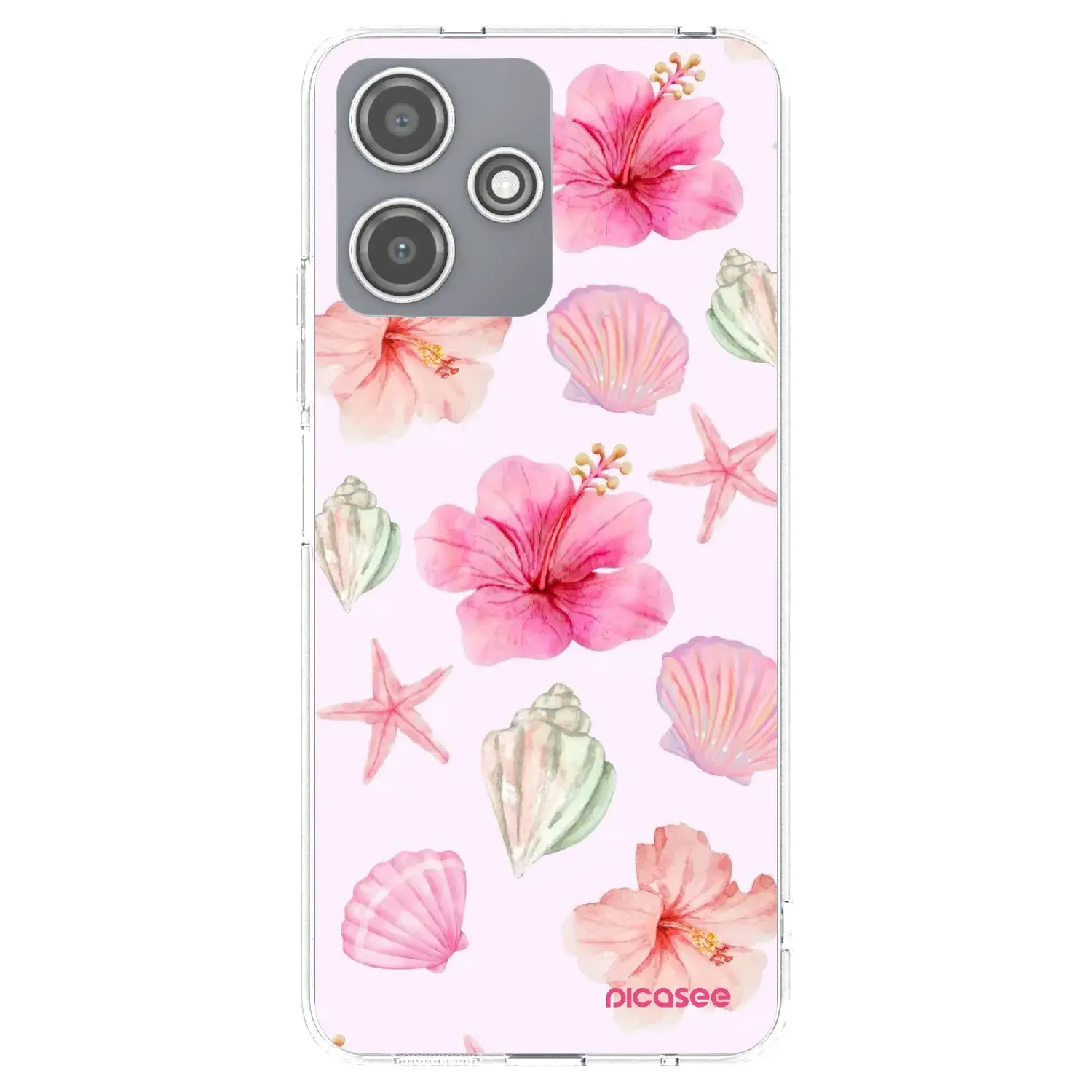 Silikonový průhledný obal pro Xiaomi Redmi 12 5G - Blush Lagoon