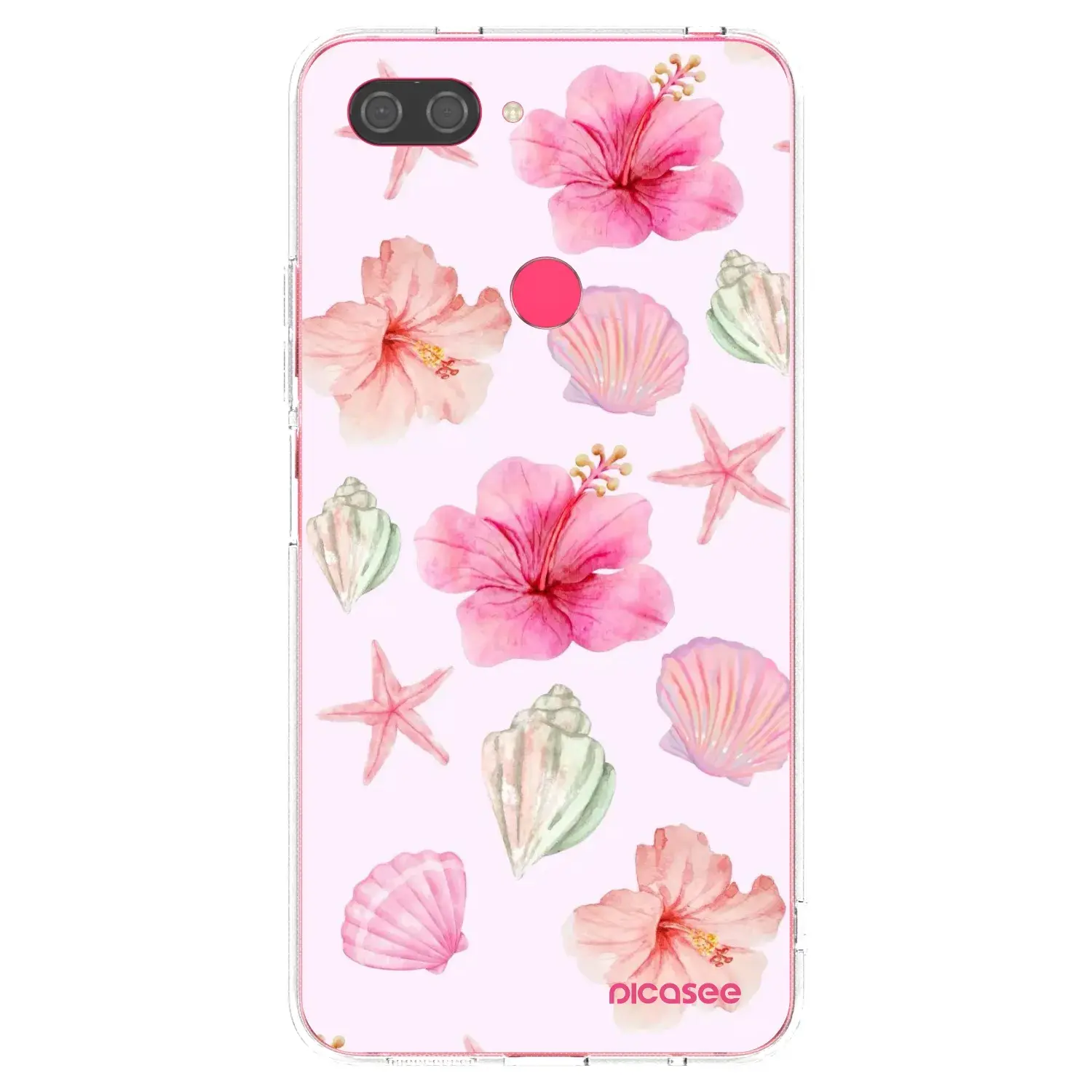 Silikonový průhledný obal pro Xiaomi Mi 8 Lite - Blush Lagoon