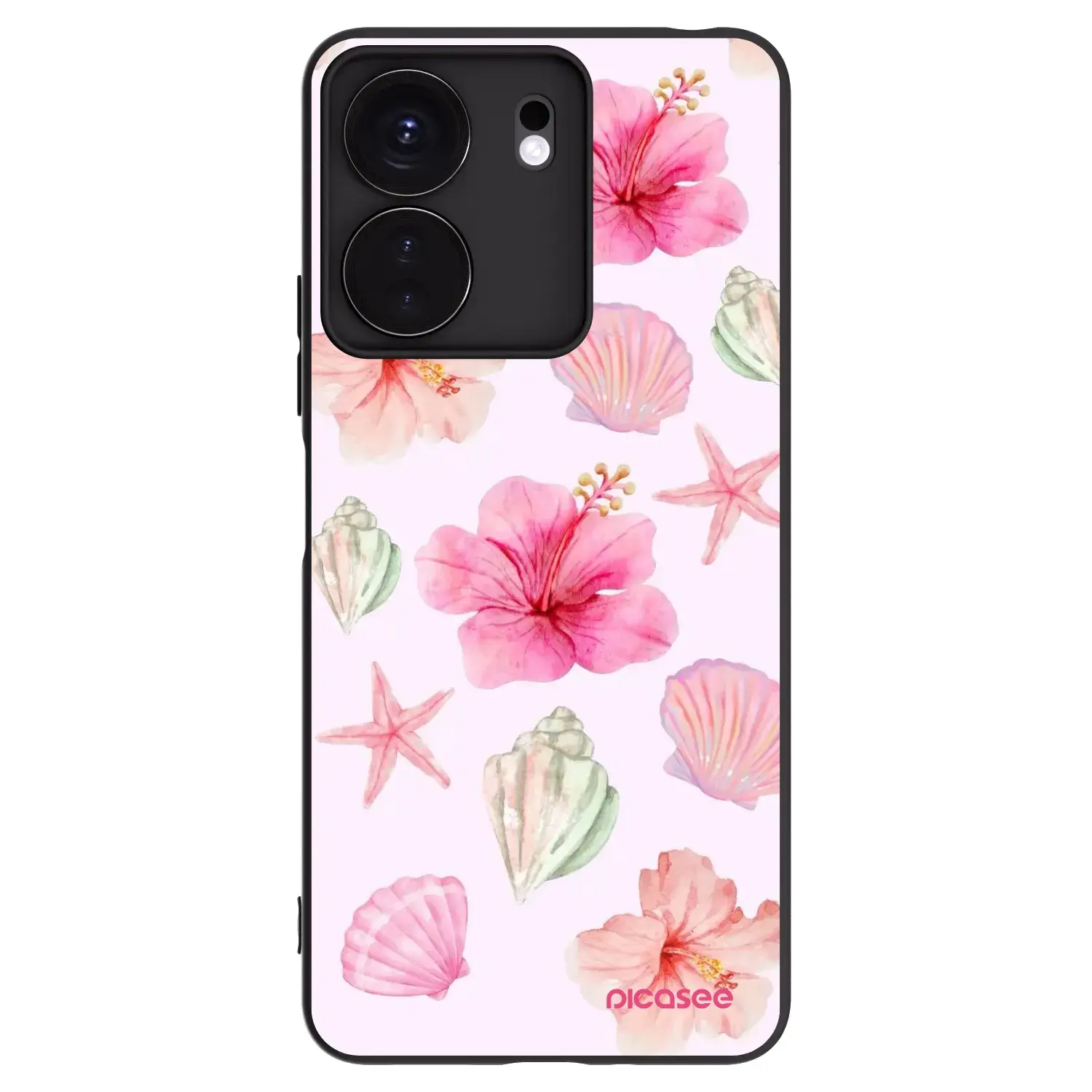 Silikonový černý obal pro Xiaomi Redmi 13C 4G - Blush Lagoon