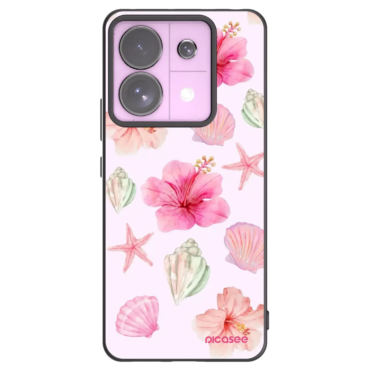Silikonový černý obal pro Xiaomi Redmi Note 13 Pro 5G - Blush Lagoon