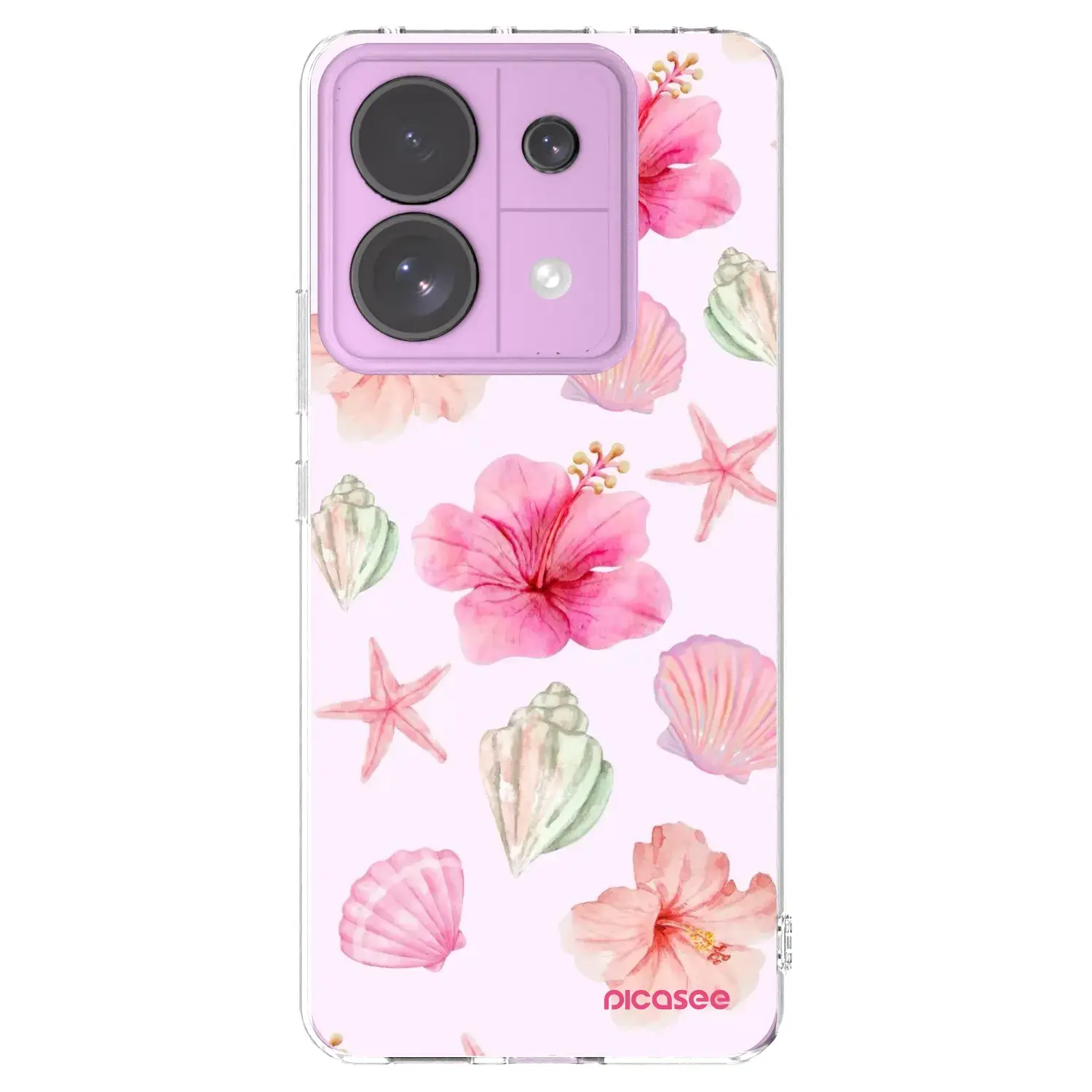 Silikonový průhledný obal pro Xiaomi Redmi Note 13 Pro 5G - Blush Lagoon