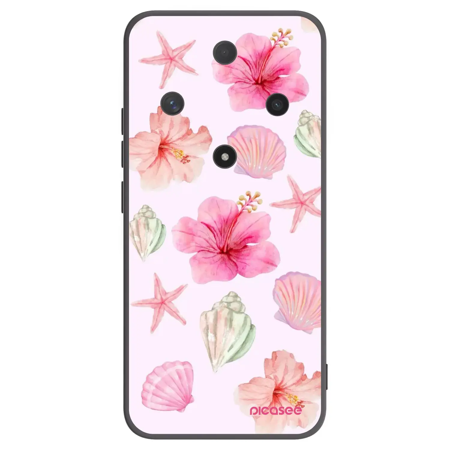 Silikonový černý obal pro Honor Magic6 Lite 5G - Blush Lagoon