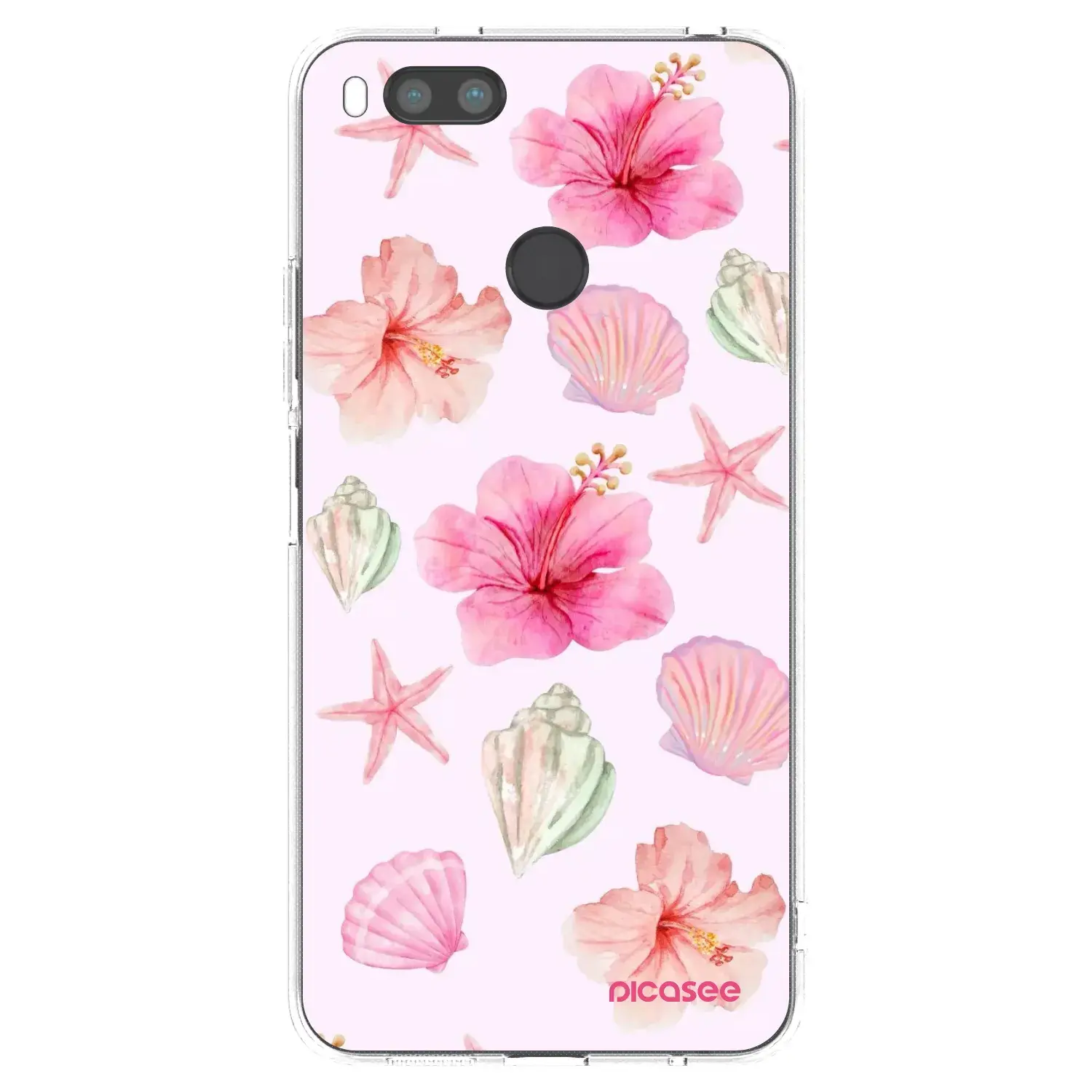 Silikonový průhledný obal pro Xiaomi Mi A1 Global - Blush Lagoon
