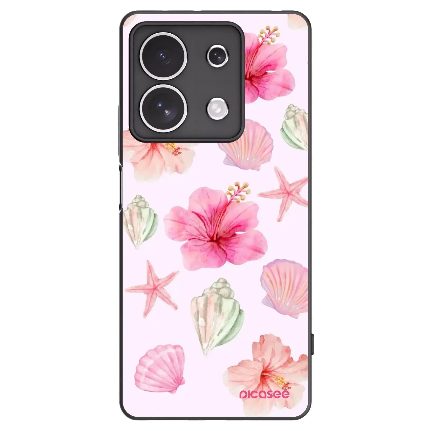 Silikonový černý obal pro Xiaomi Redmi Note 13 4G - Blush Lagoon