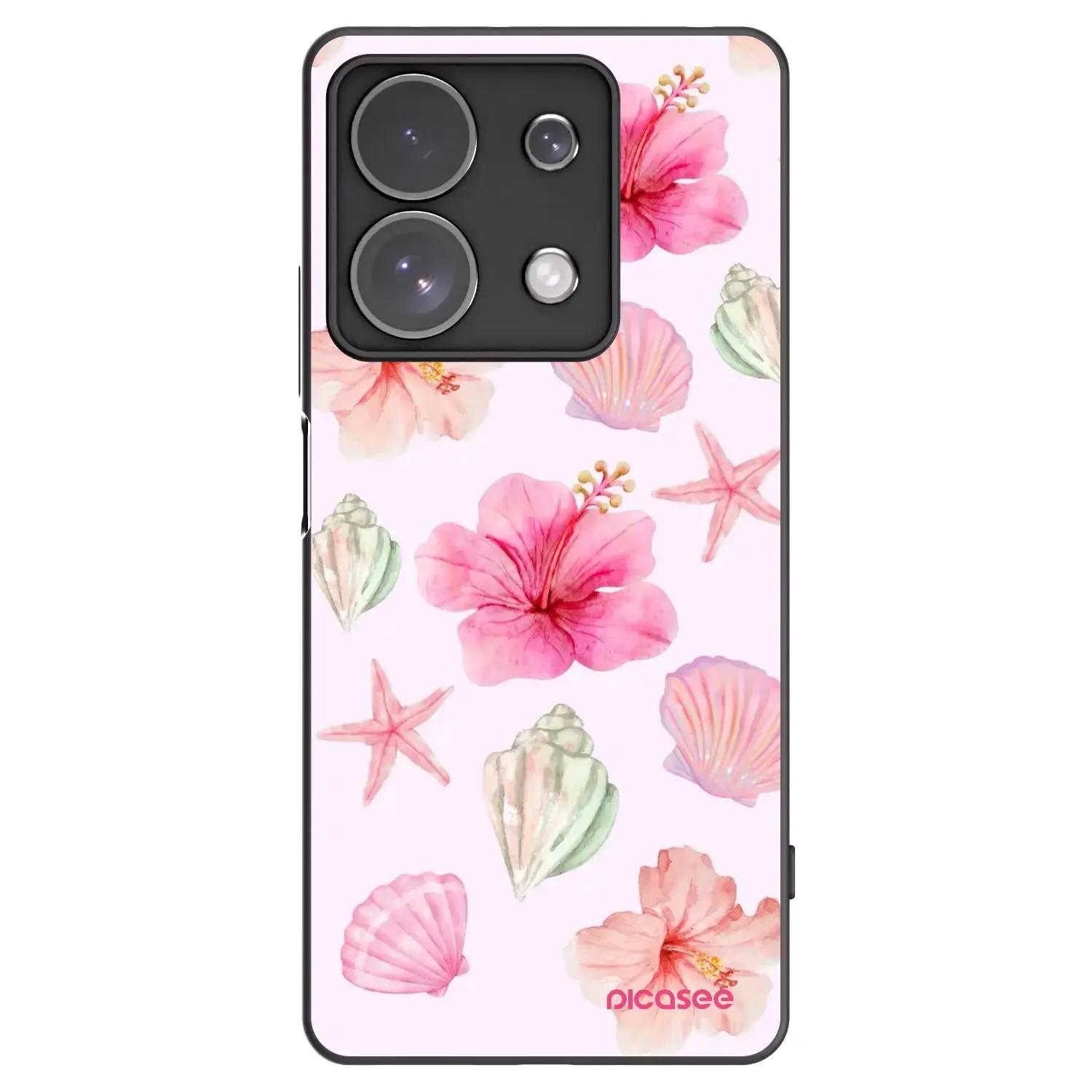 Silikonový černý obal pro Xiaomi Redmi Note 13 Pro 4G - Blush Lagoon
