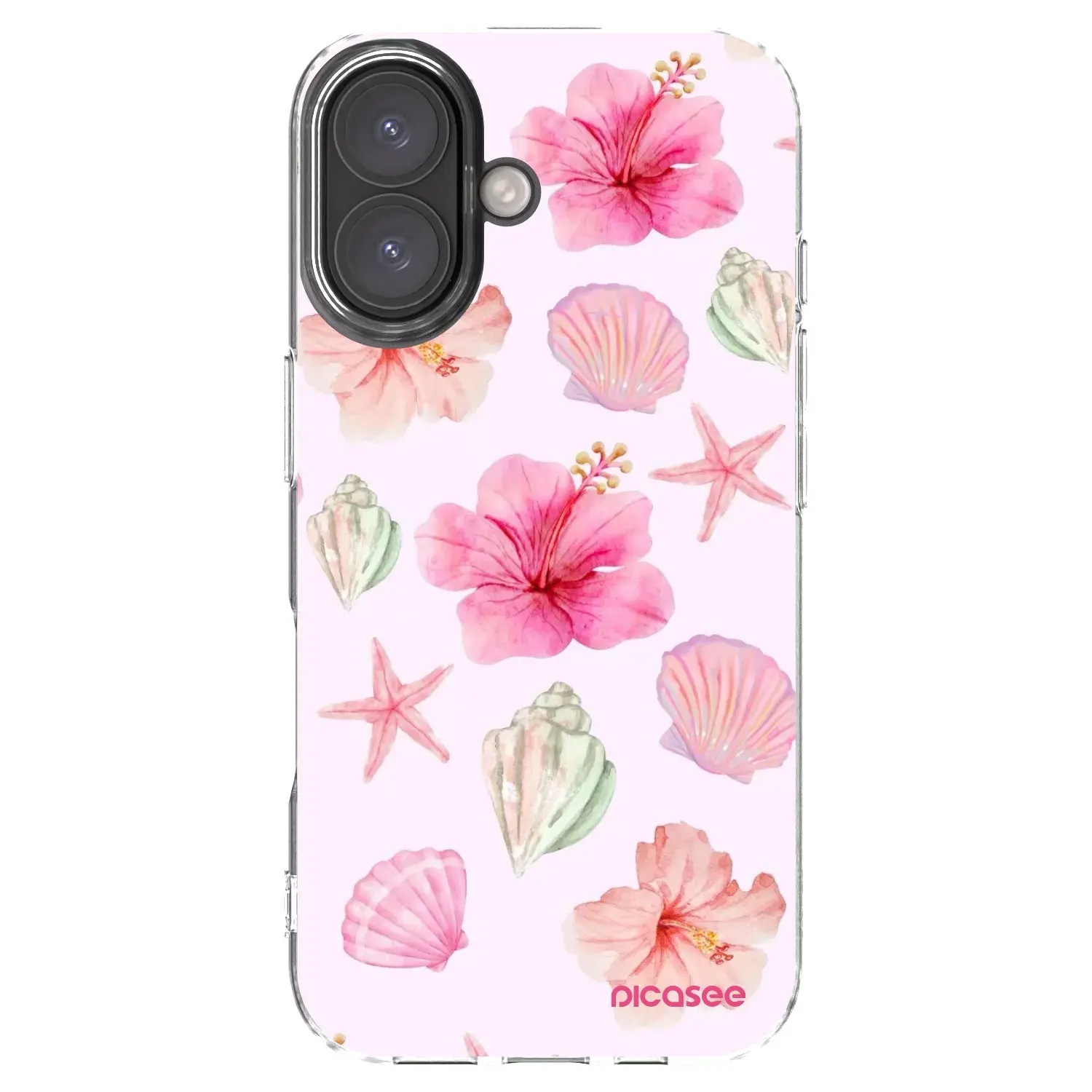 Silikonový průhledný obal pro Apple iPhone 16 - Blush Lagoon