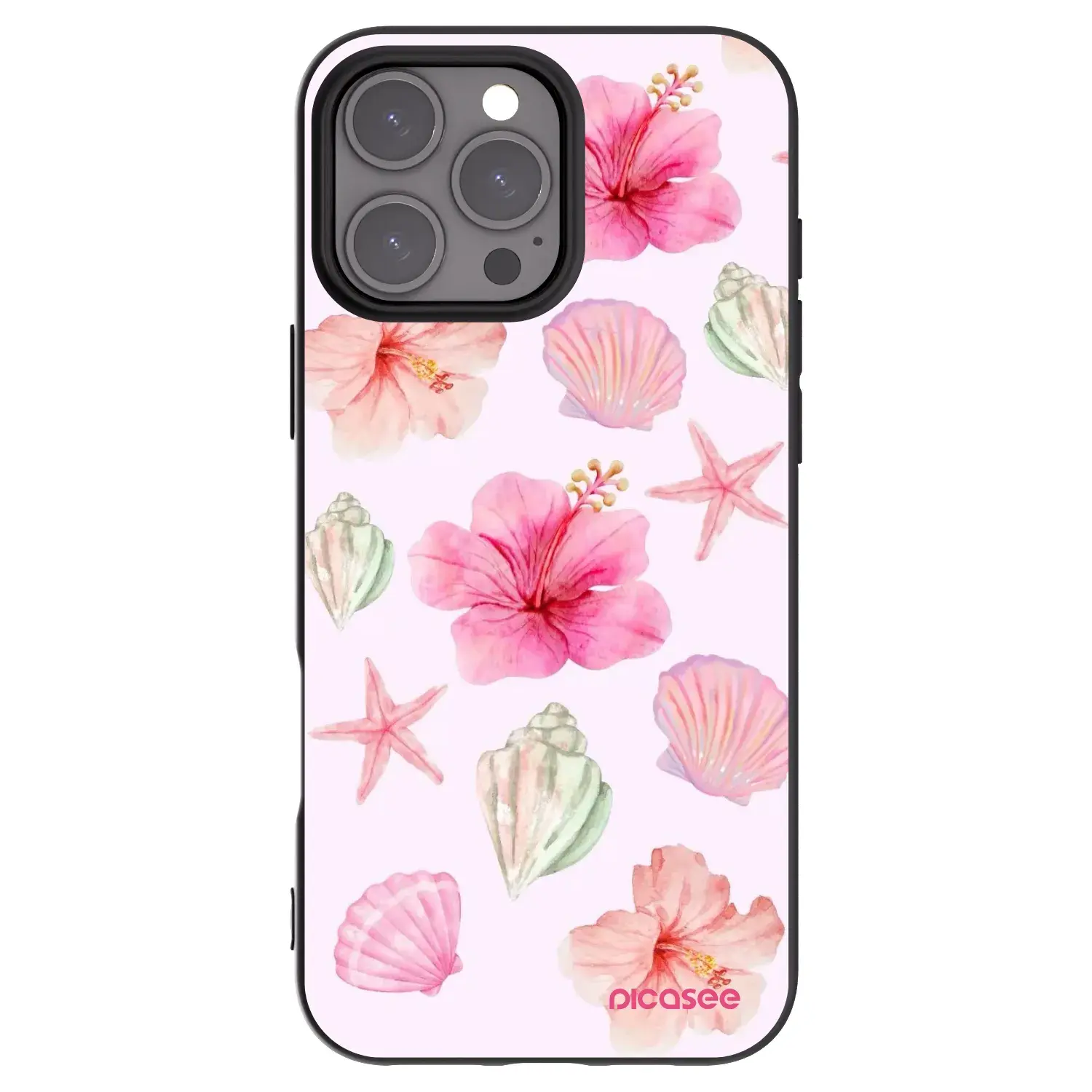 Silikonový černý obal pro Apple iPhone 16 Pro Max - Blush Lagoon