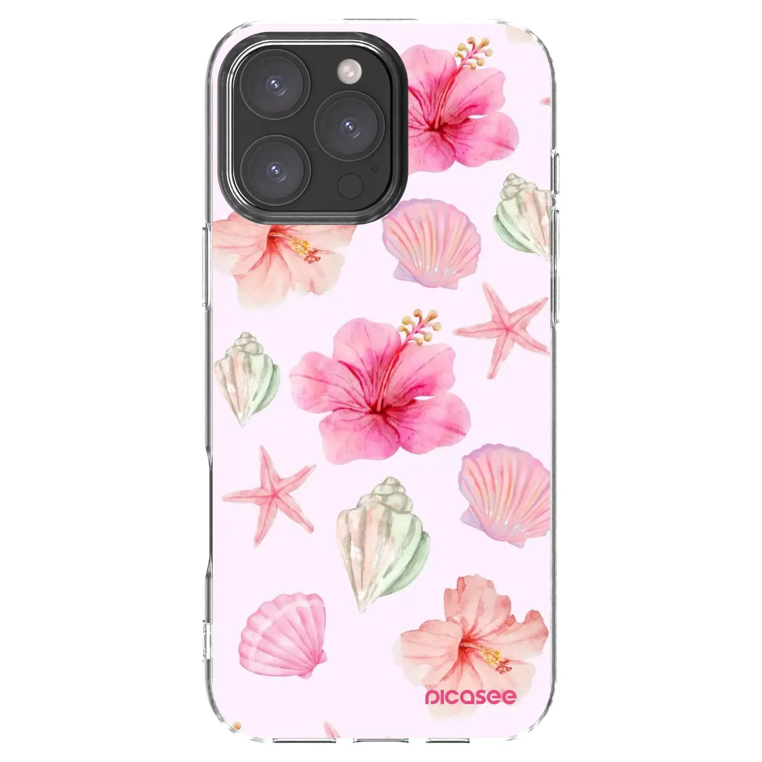 Silikonový průhledný obal pro Apple iPhone 16 Pro Max - Blush Lagoon