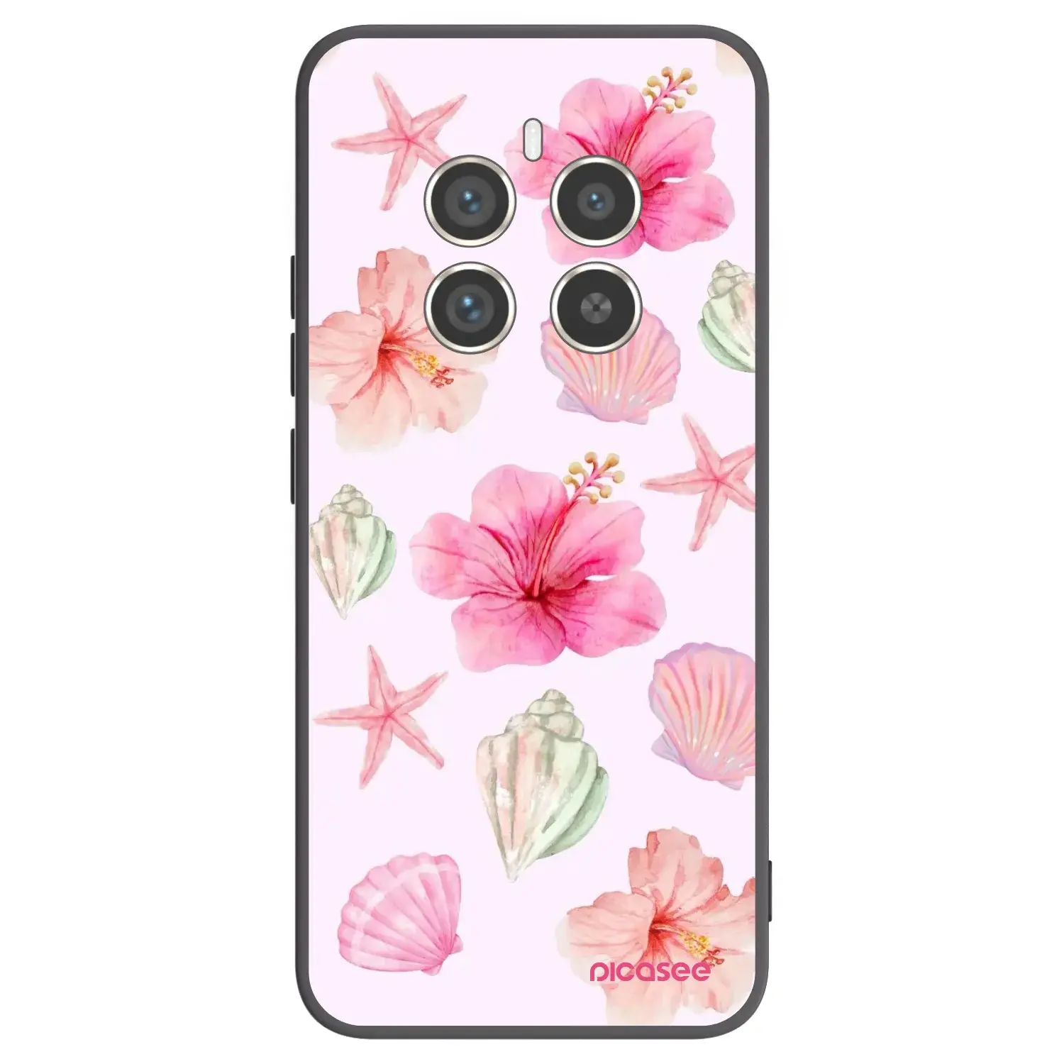 Silikonový černý obal pro Realme 12 Pro 5G - Blush Lagoon