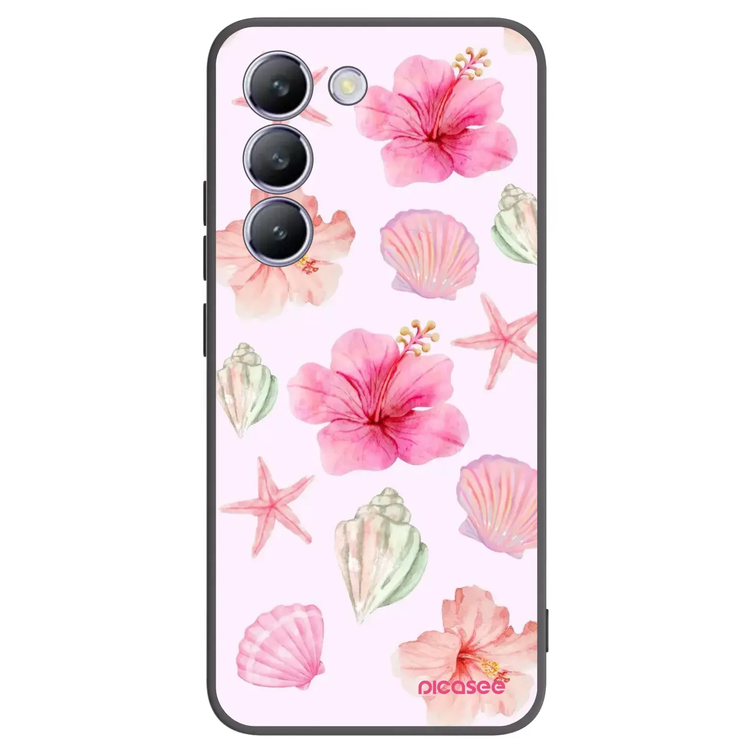 Silikonový černý obal pro Vivo V40 SE 5G - Blush Lagoon