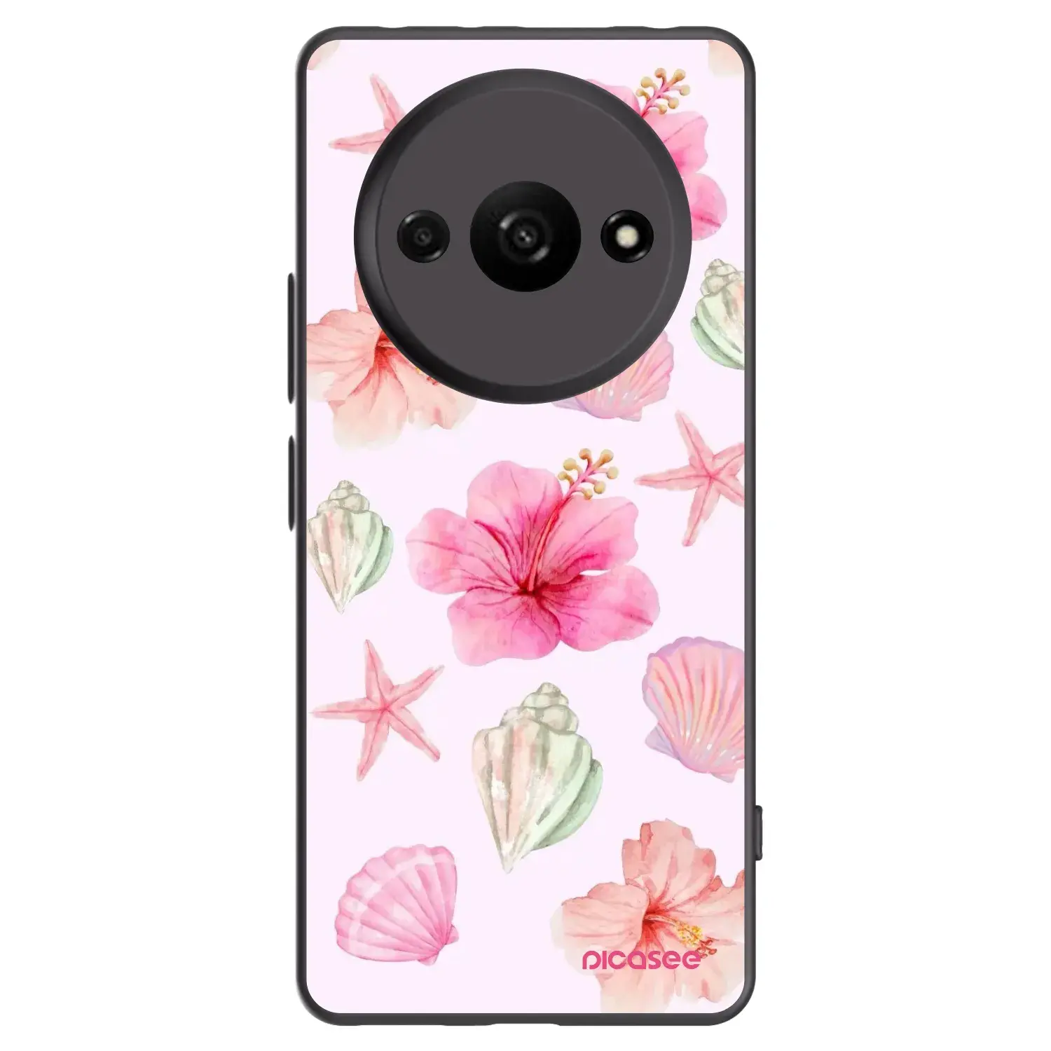 Silikonový černý obal pro Xiaomi Redmi A3 - Blush Lagoon