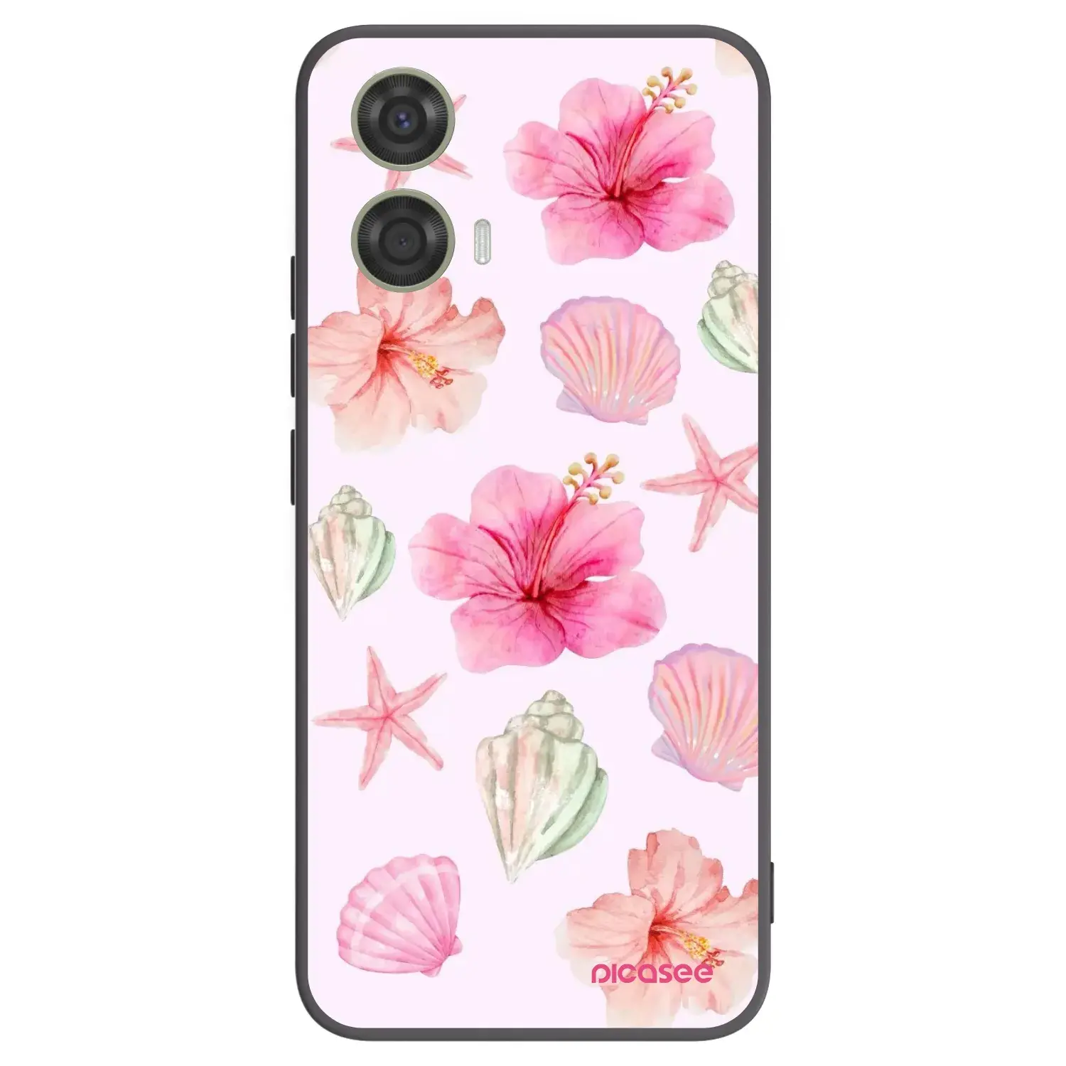 Silikonový černý obal pro Motorola Moto G24 - Blush Lagoon