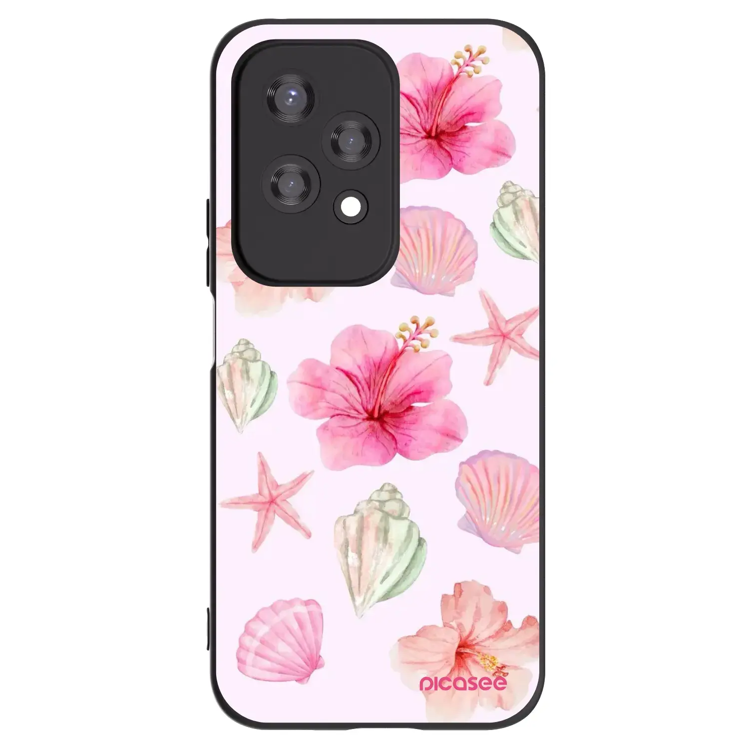 Silikonový černý obal pro Honor 200 Lite - Blush Lagoon