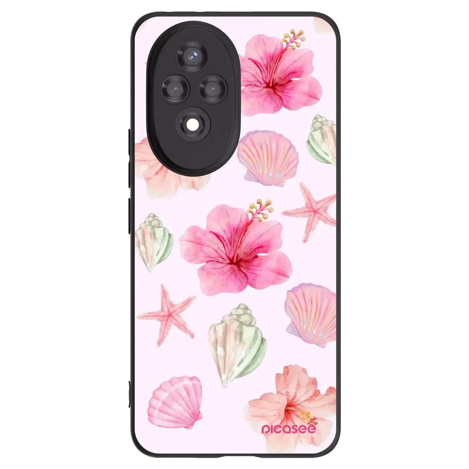 Silikonový černý obal pro Honor 200 Pro 5G - Blush Lagoon