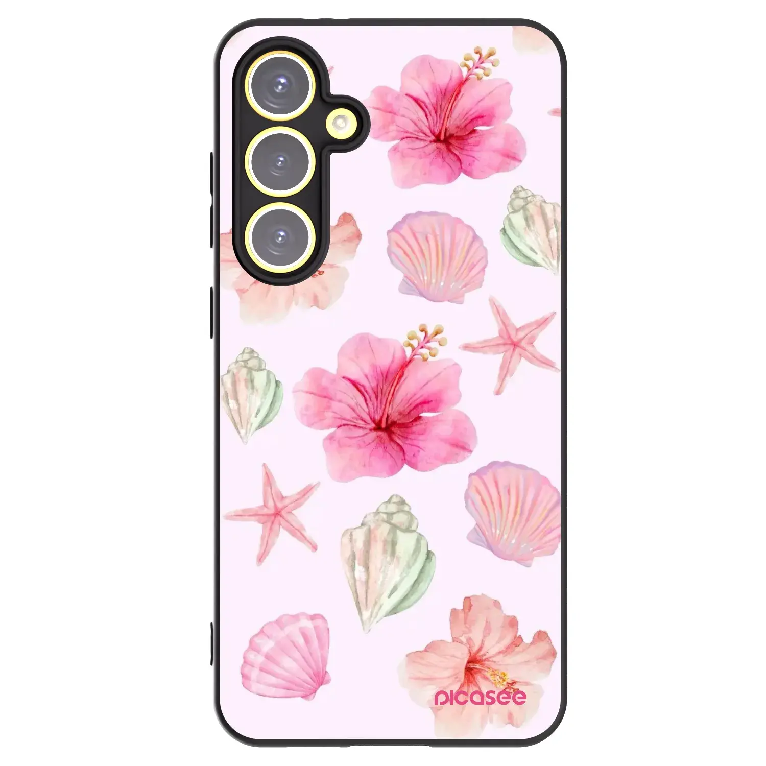Silikonový černý obal pro Samsung Galaxy S24 FE S721B - Blush Lagoon