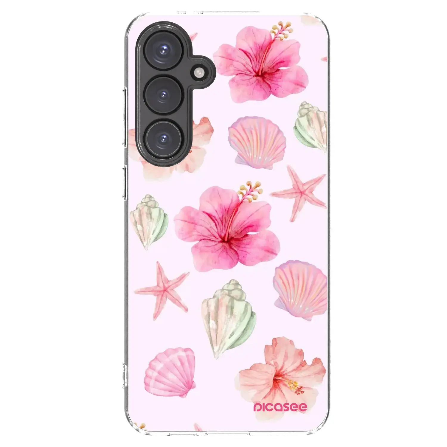 Silikonový průhledný obal pro Samsung Galaxy S24 FE S721B - Blush Lagoon