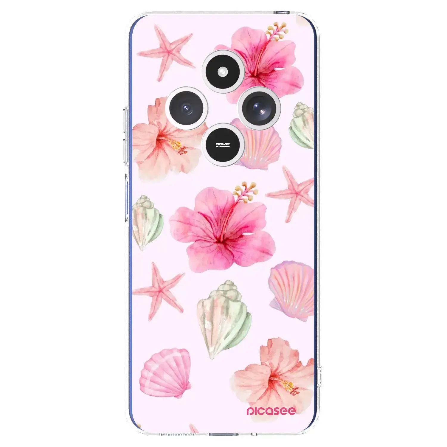 Silikonový průhledný obal pro Xiaomi Redmi 14C - Blush Lagoon