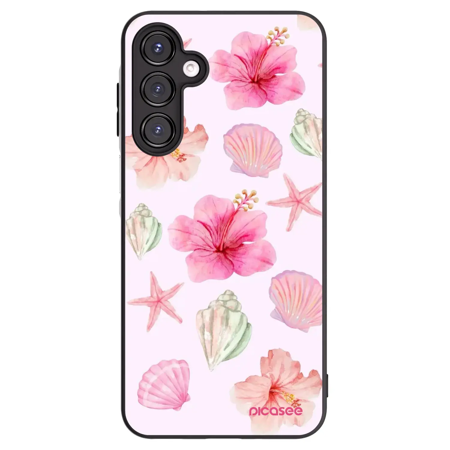 Silikonový černý obal pro Samsung Galaxy A16 5G - Blush Lagoon