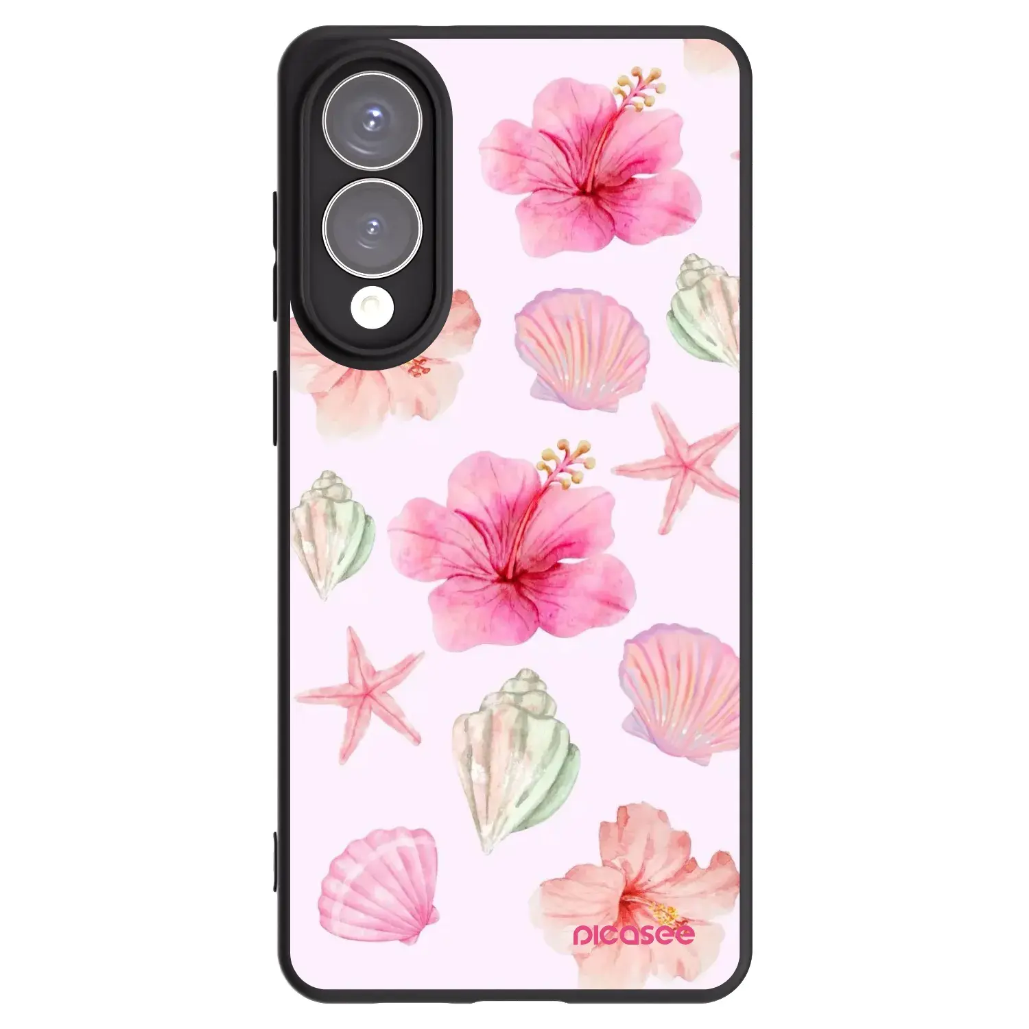 Silikonový černý obal pro Samsung Galaxy S25 Edge 5G - Blush Lagoon