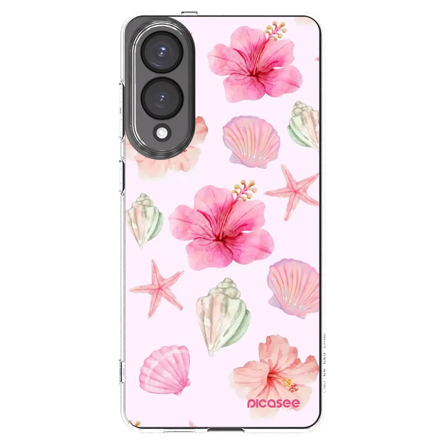 Silikonový průhledný obal pro Samsung Galaxy S25 Edge 5G - Blush Lagoon