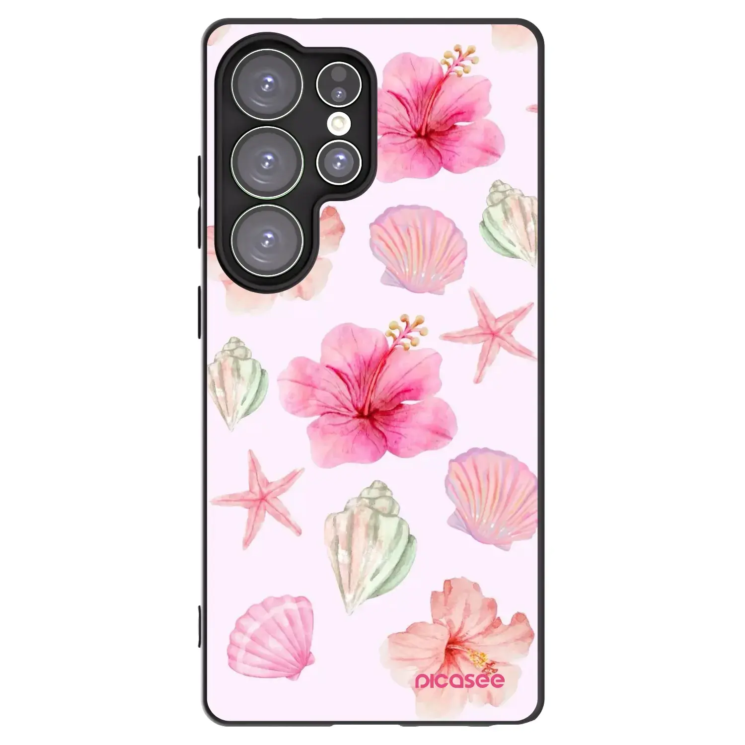 Silikonový černý obal pro Samsung Galaxy S25 Ultra 5G - Blush Lagoon