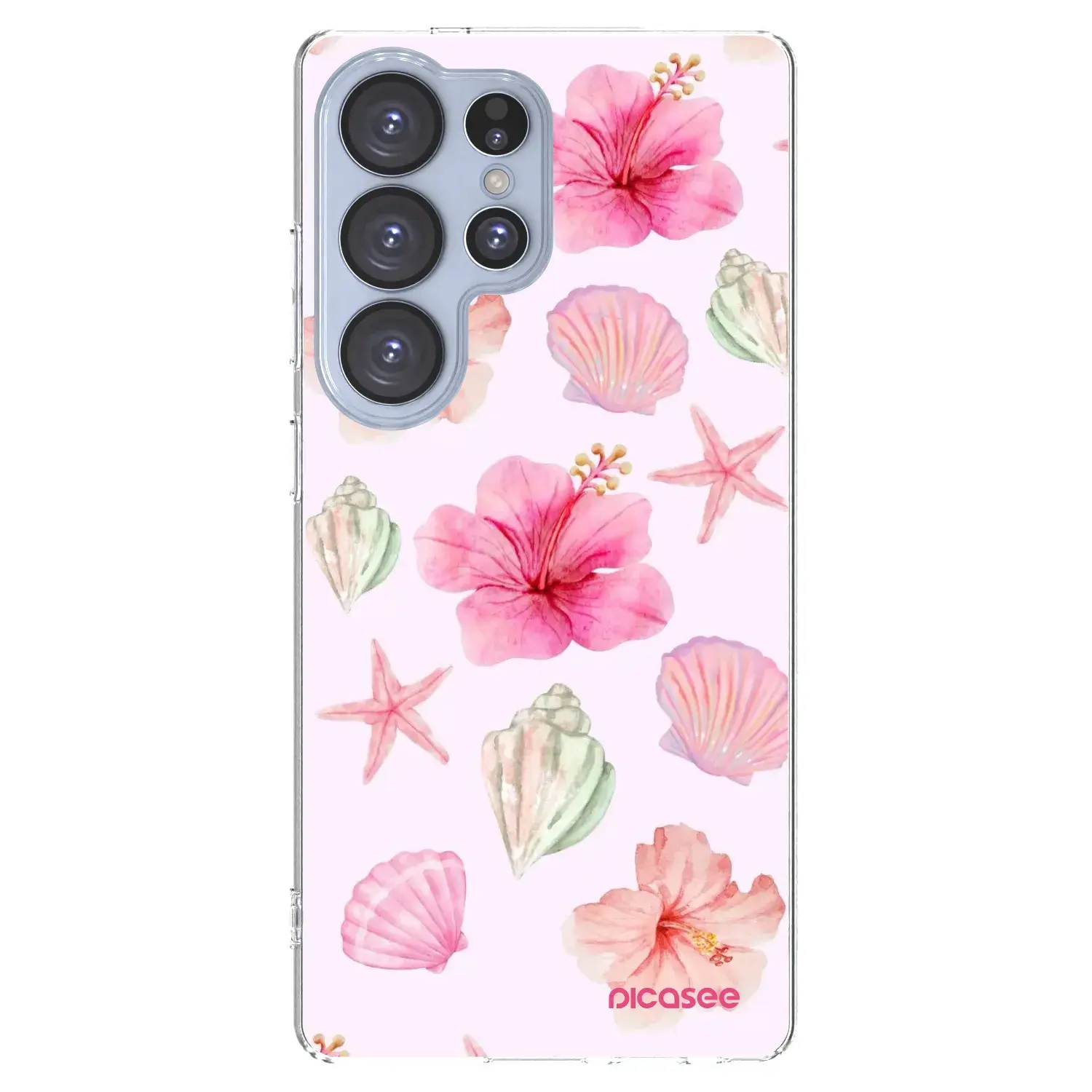 Silikonový průhledný obal pro Samsung Galaxy S25 Ultra 5G - Blush Lagoon