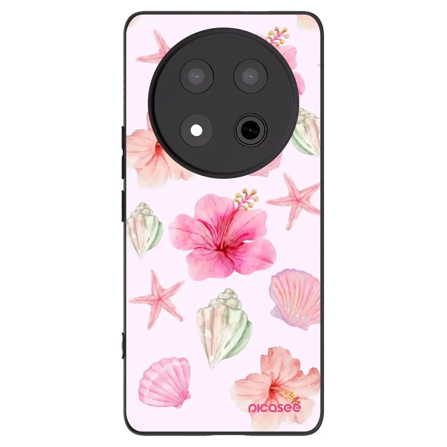 Silikonový černý obal pro Honor Magic7 Lite 5G - Blush Lagoon