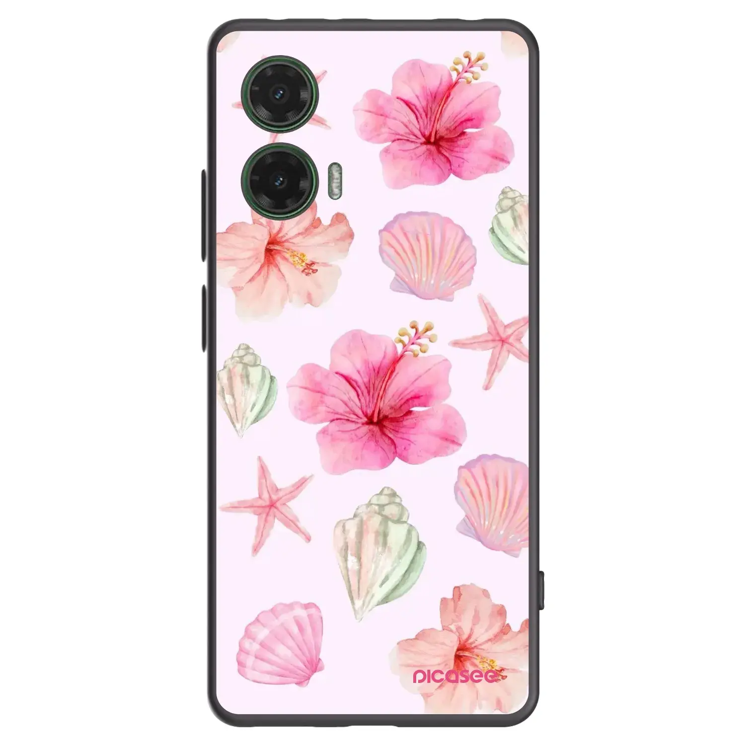 Silikonový černý obal pro Motorola Moto G35 5G - Blush Lagoon
