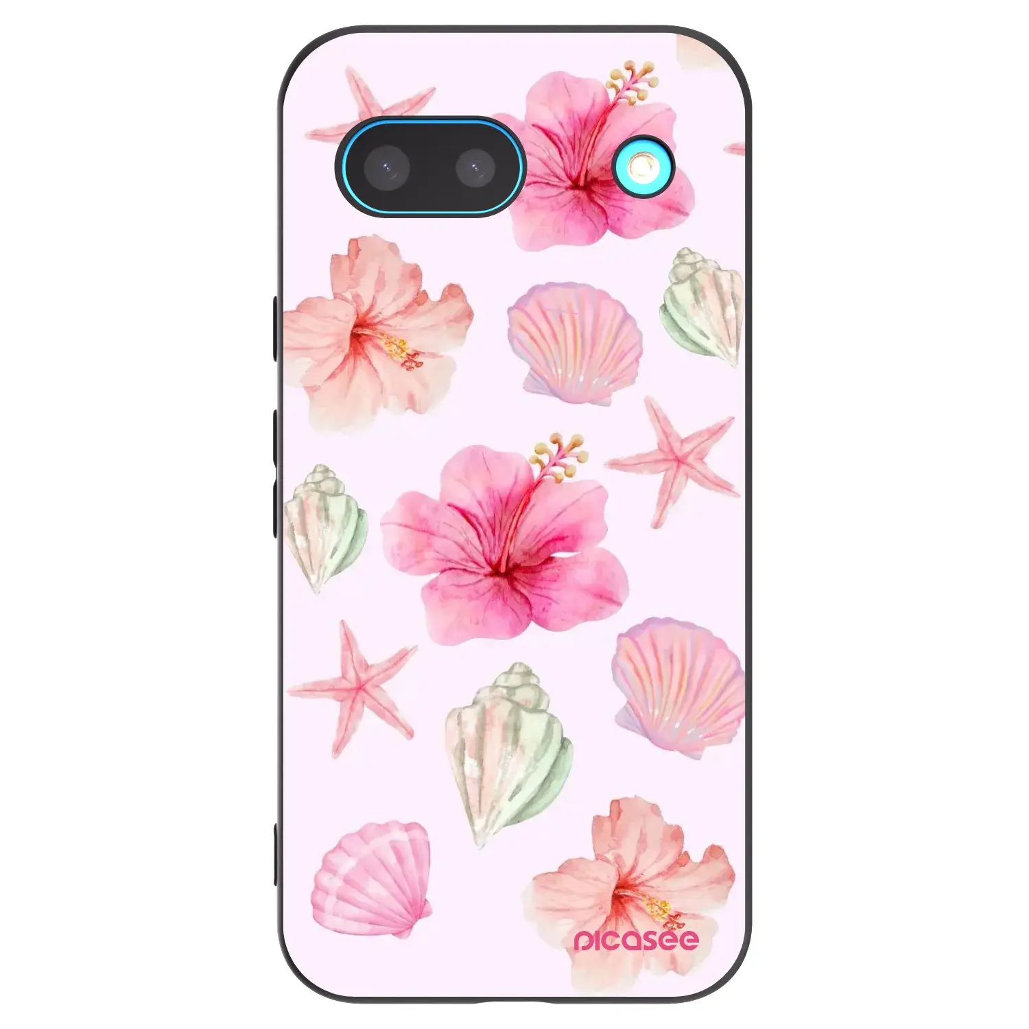 Silikonový černý obal pro Google Pixel 8 - Blush Lagoon