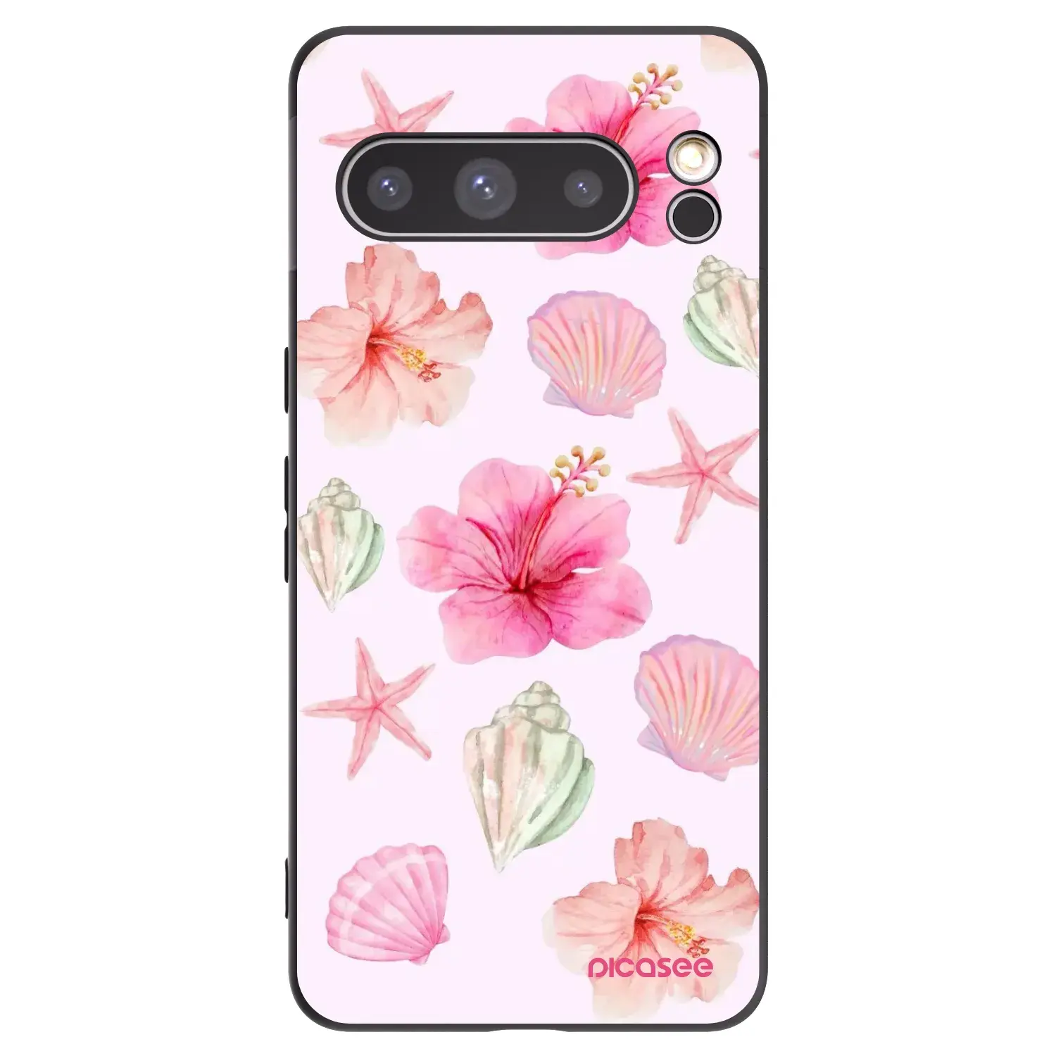 Silikonový černý obal pro Google Pixel 8 Pro - Blush Lagoon