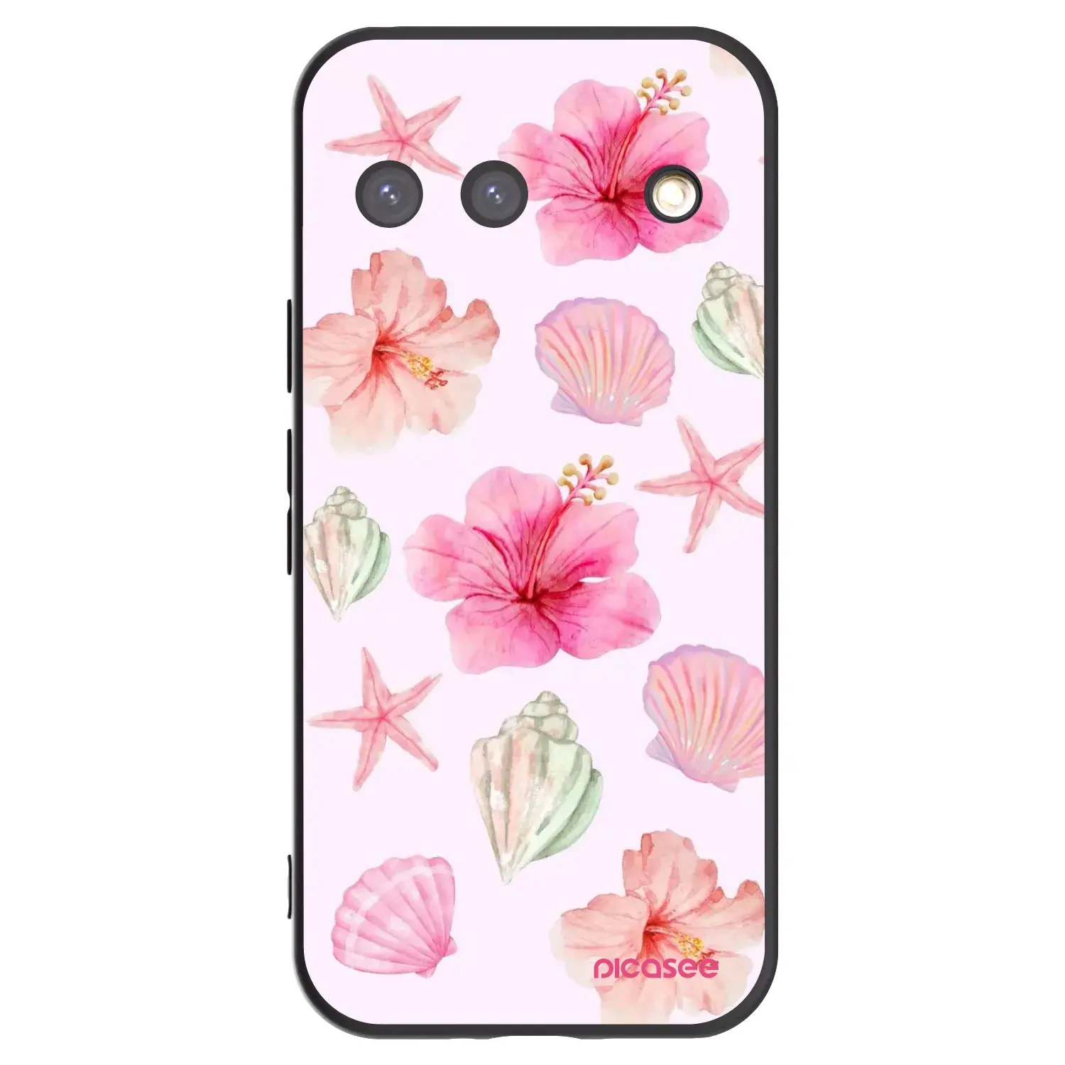 Silikonový černý obal pro Google Pixel 9 - Blush Lagoon