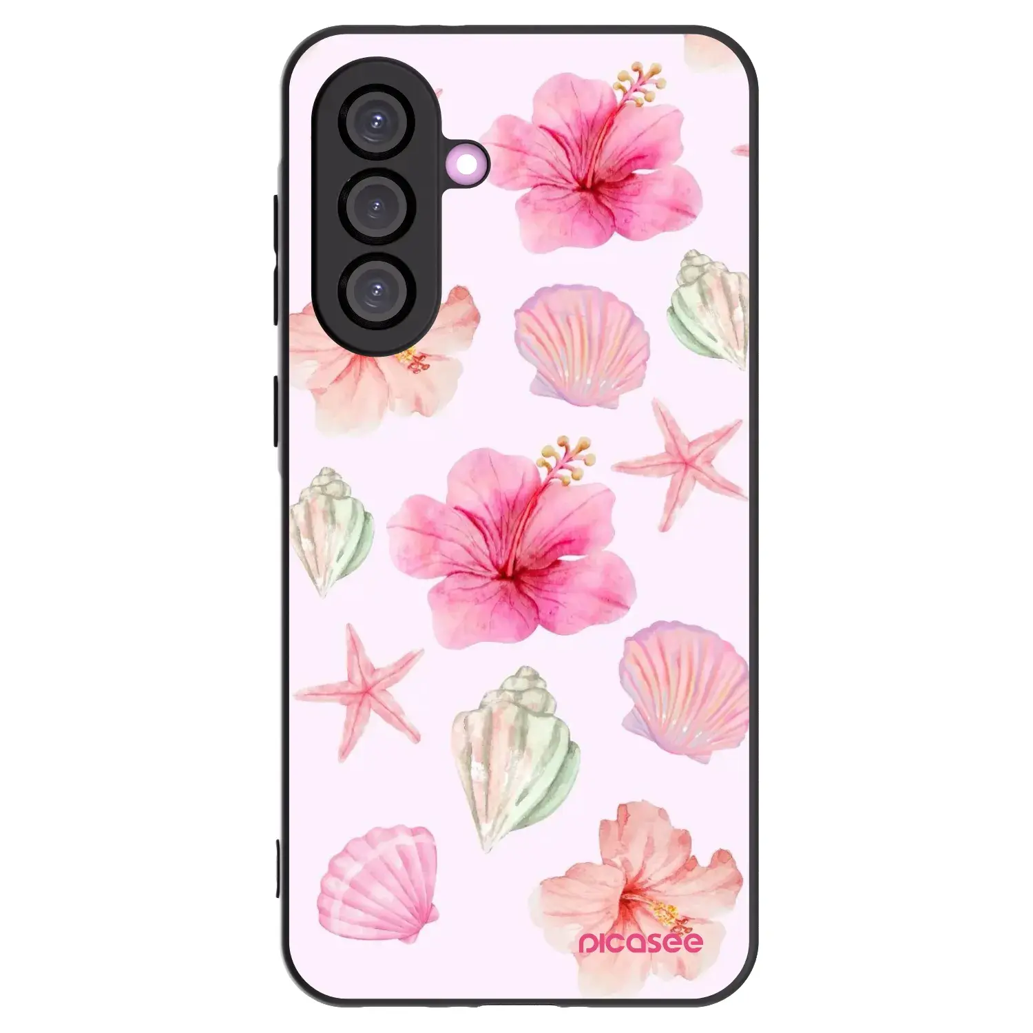 Silikonový černý obal pro Samsung Galaxy A36 5G - Blush Lagoon