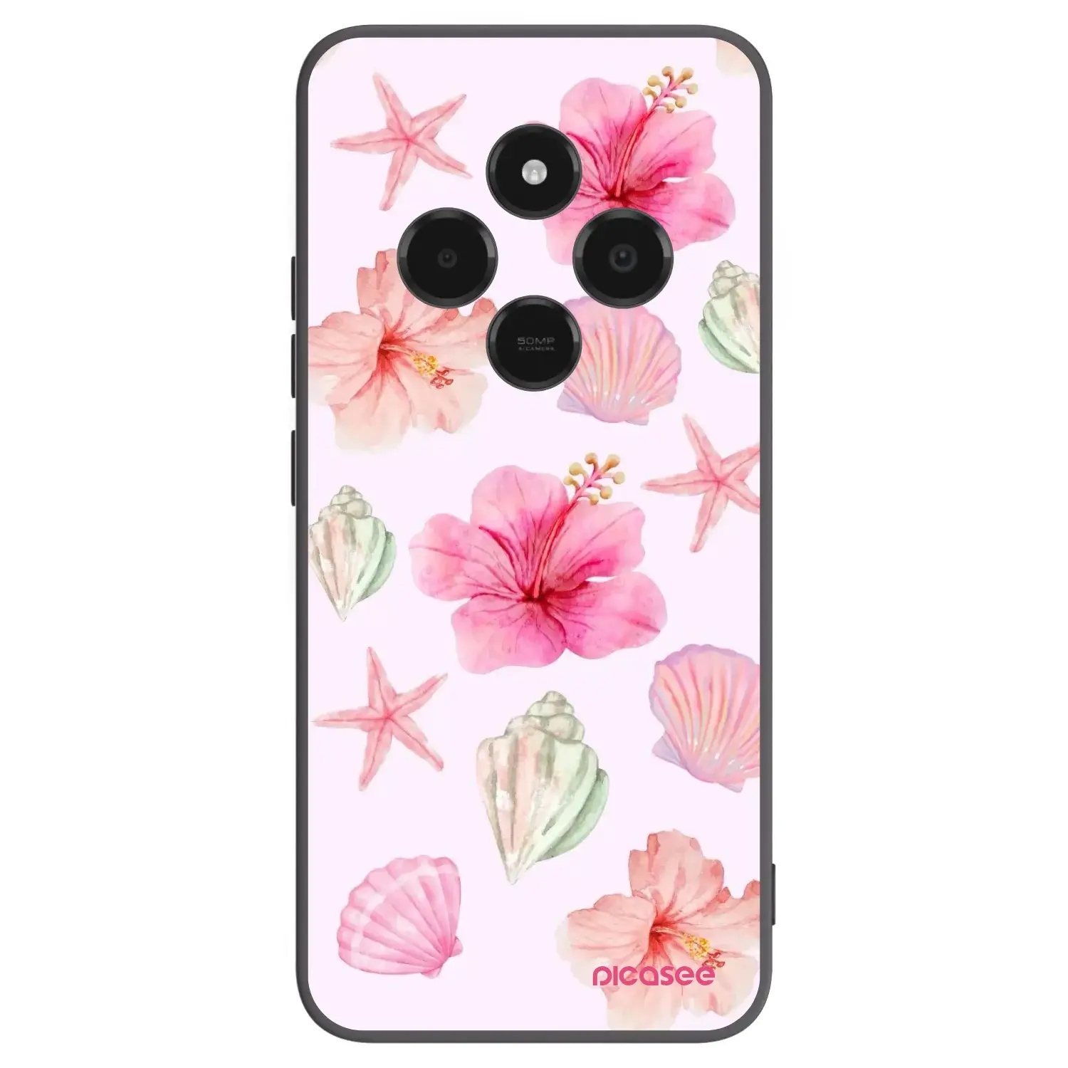 Silikonový černý obal pro Xiaomi Poco C75 - Blush Lagoon