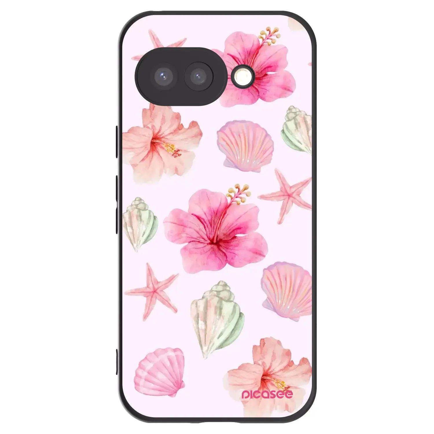 Silikonový černý obal pro Google Pixel 9a - Blush Lagoon