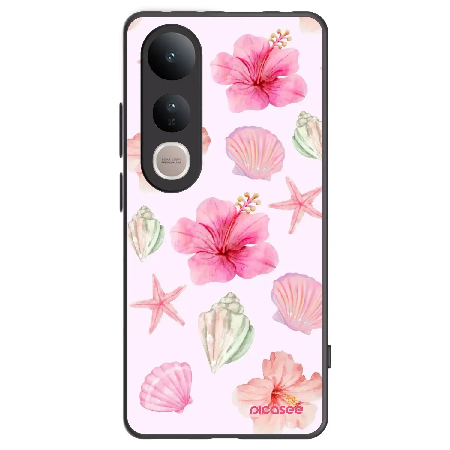 Silikonový černý obal pro Vivo V50 Lite 5G - Blush Lagoon