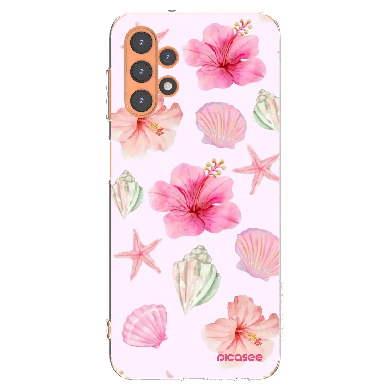 Silikonový průhledný obal pro Samsung Galaxy A13 5G - Blush Lagoon