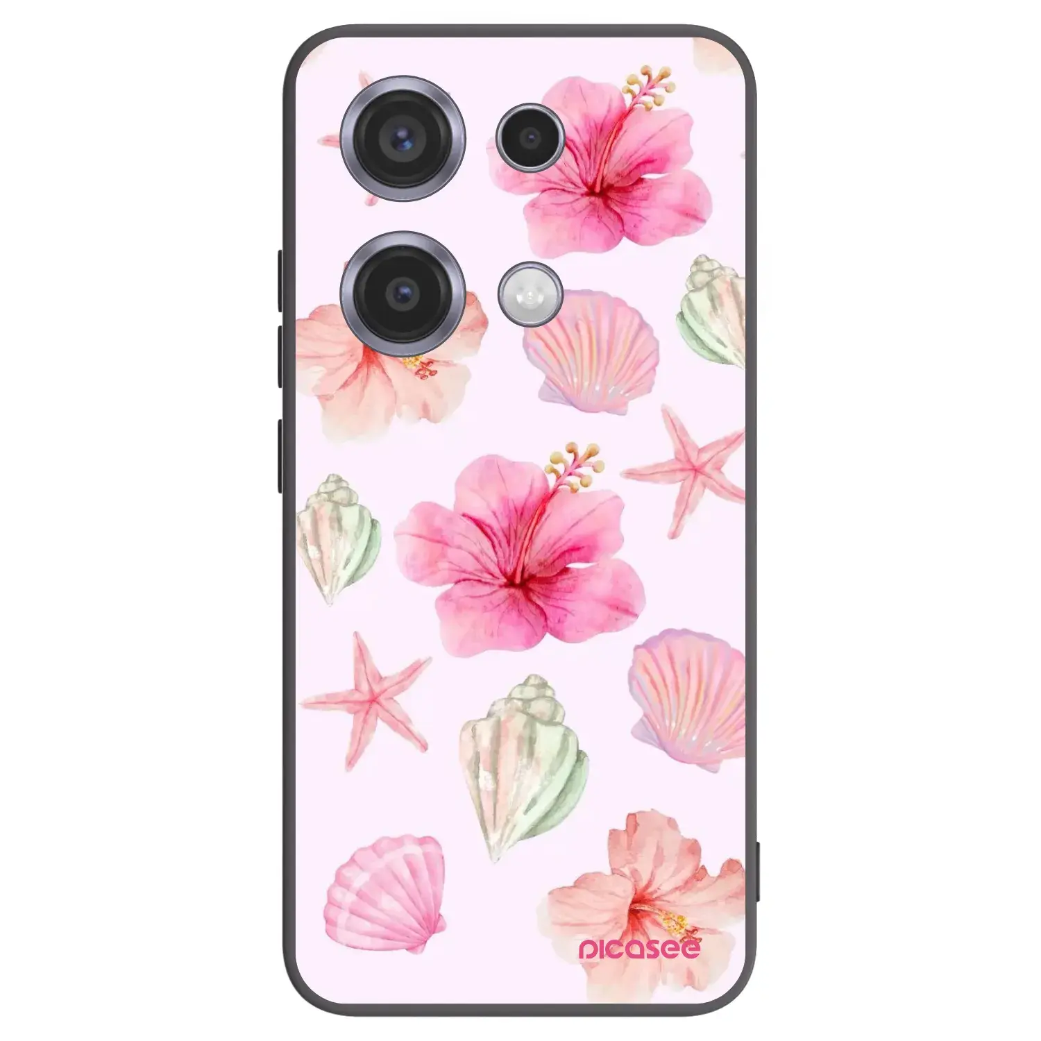 Silikonový černý obal pro Xiaomi Redmi Note 14S - Blush Lagoon