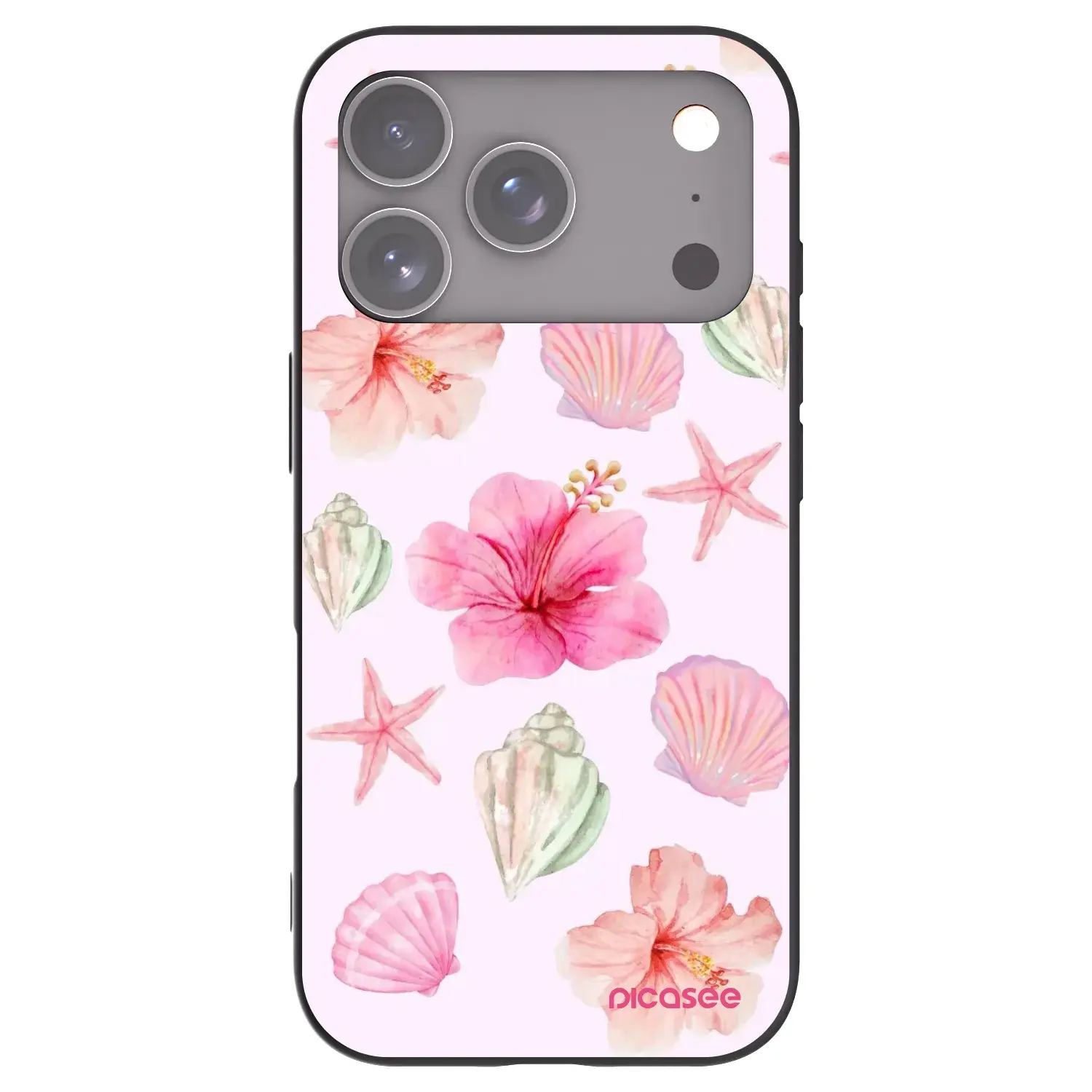 Silikonový černý obal pro Apple iPhone 17 Pro - Blush Lagoon