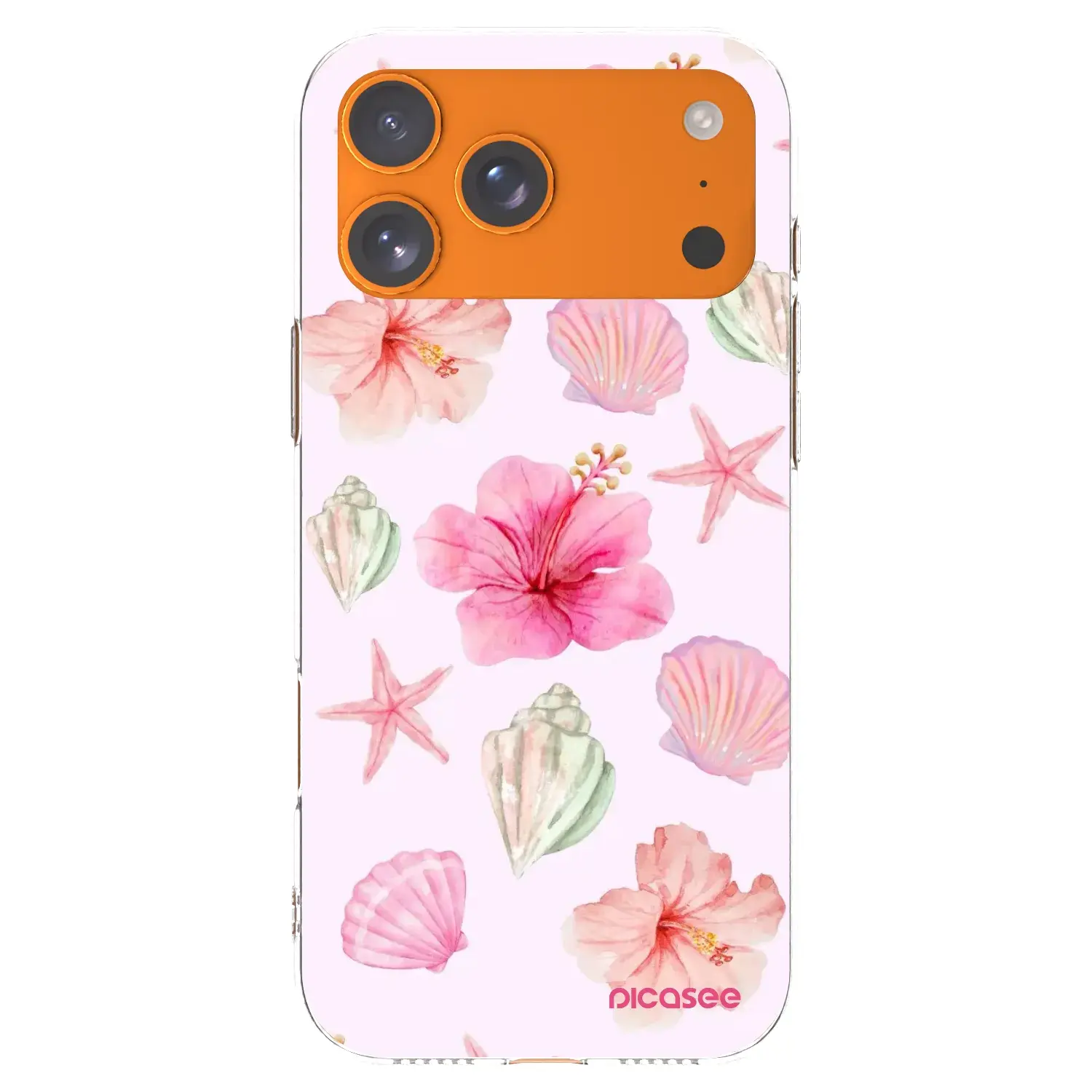 Silikonový průhledný obal pro Apple iPhone 17 Pro Max - Blush Lagoon