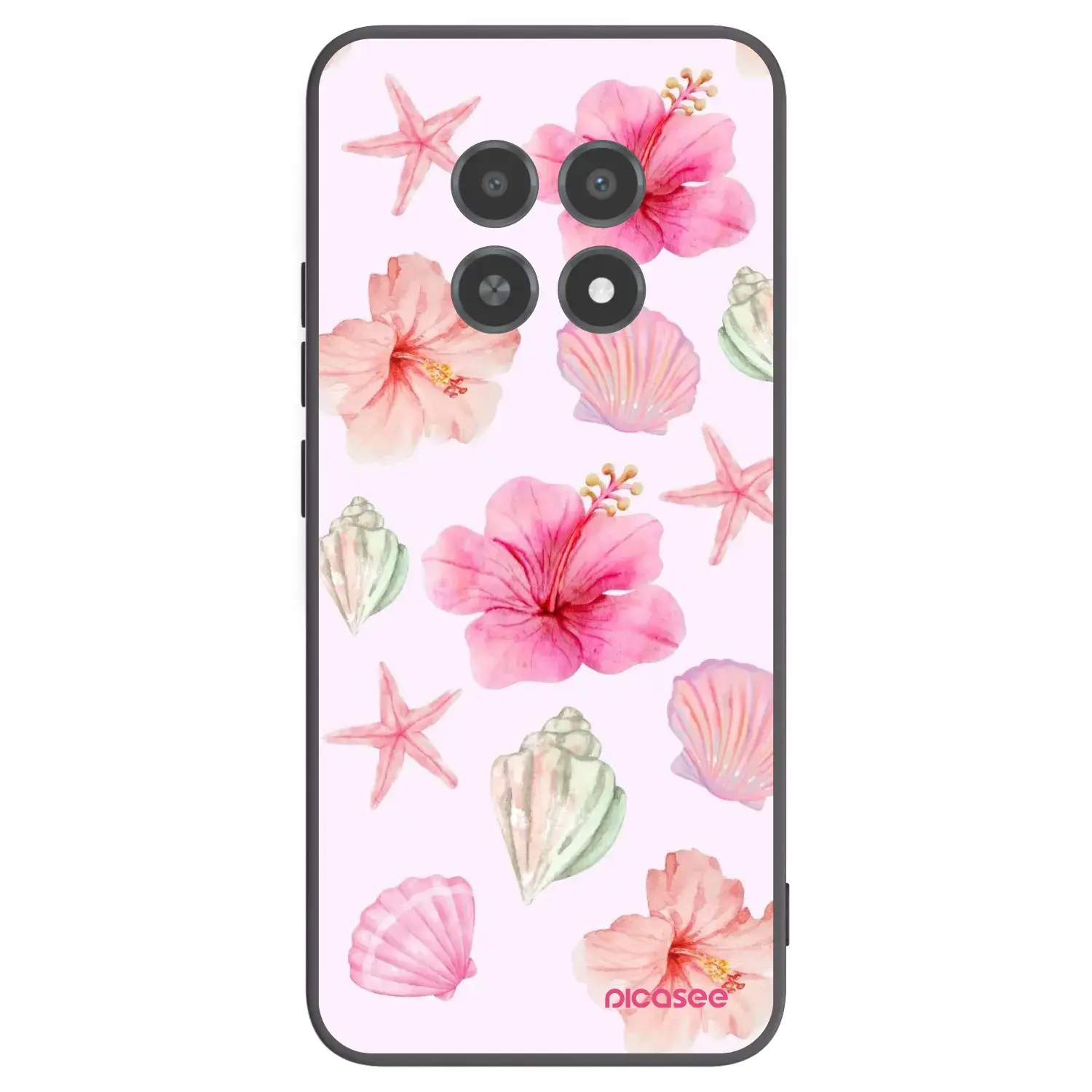 Silikonový černý obal pro Realme 12X - Blush Lagoon